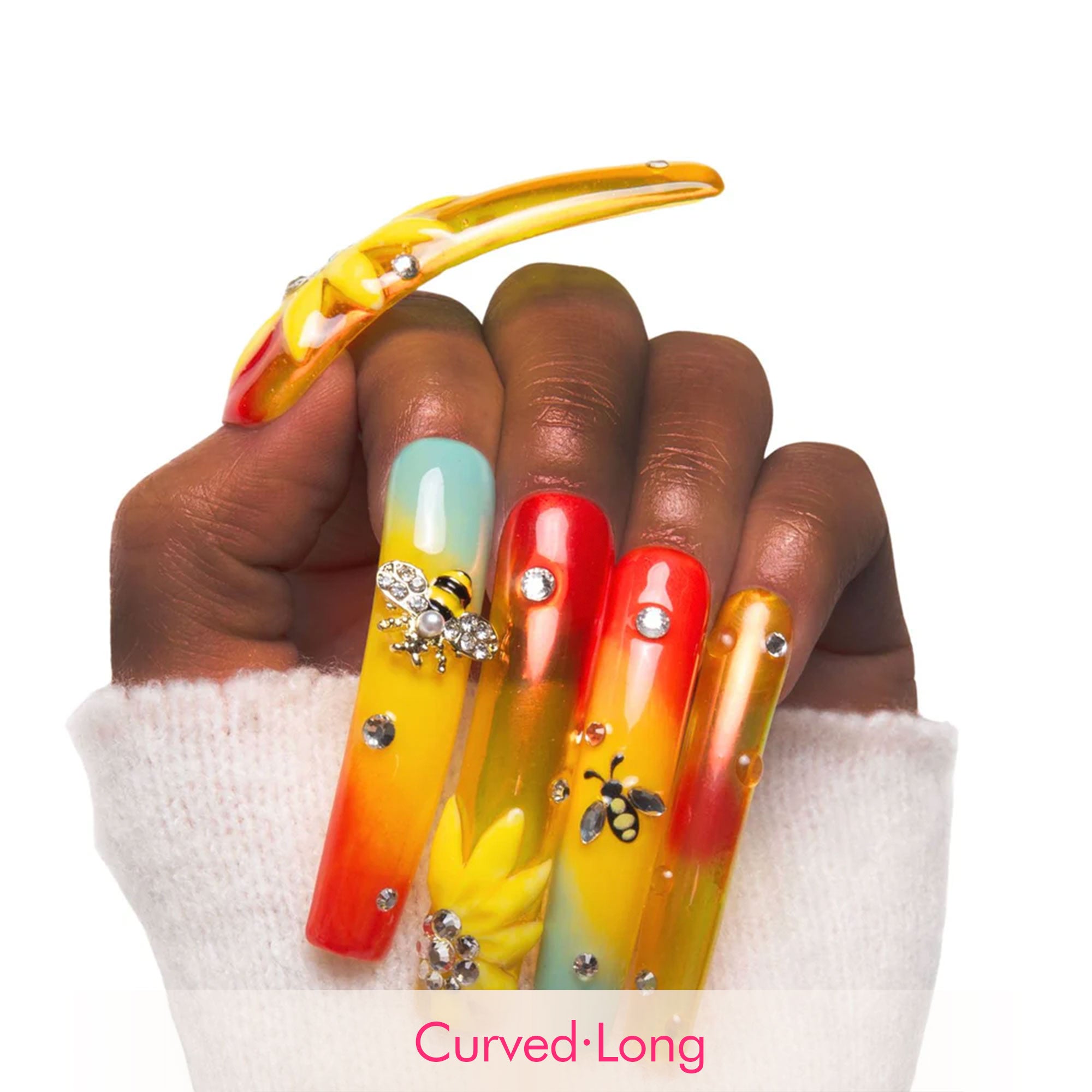 Bee's first love Handmade Nails H395