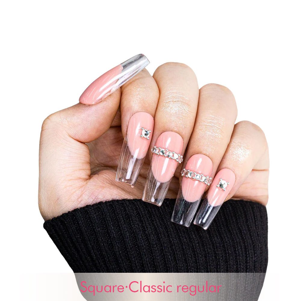 Transparent Soul Handmade Nails H396