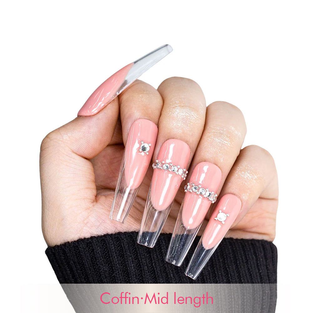 Transparent Soul Handmade Nails H396