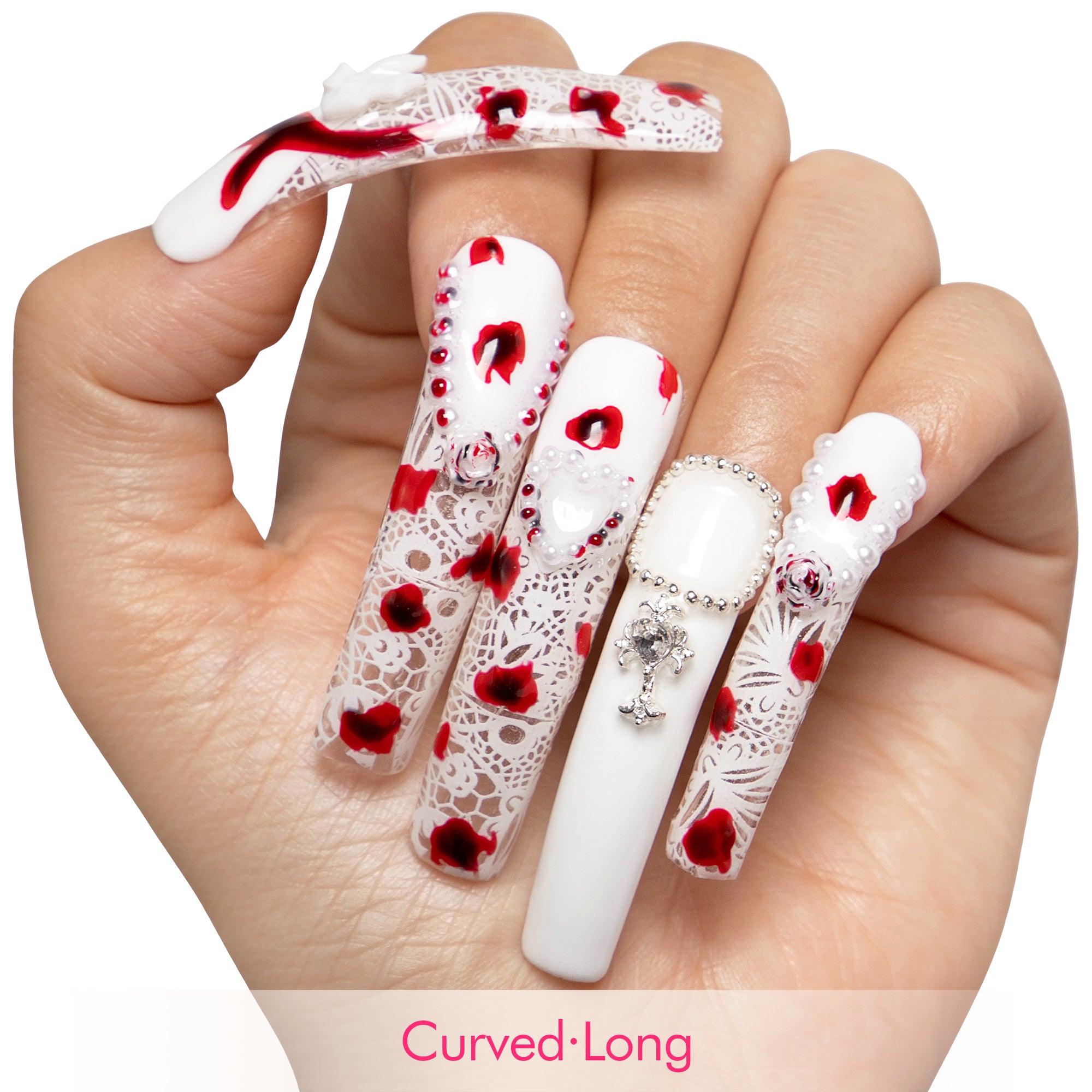 Velvet Blood Handmade Nails H398