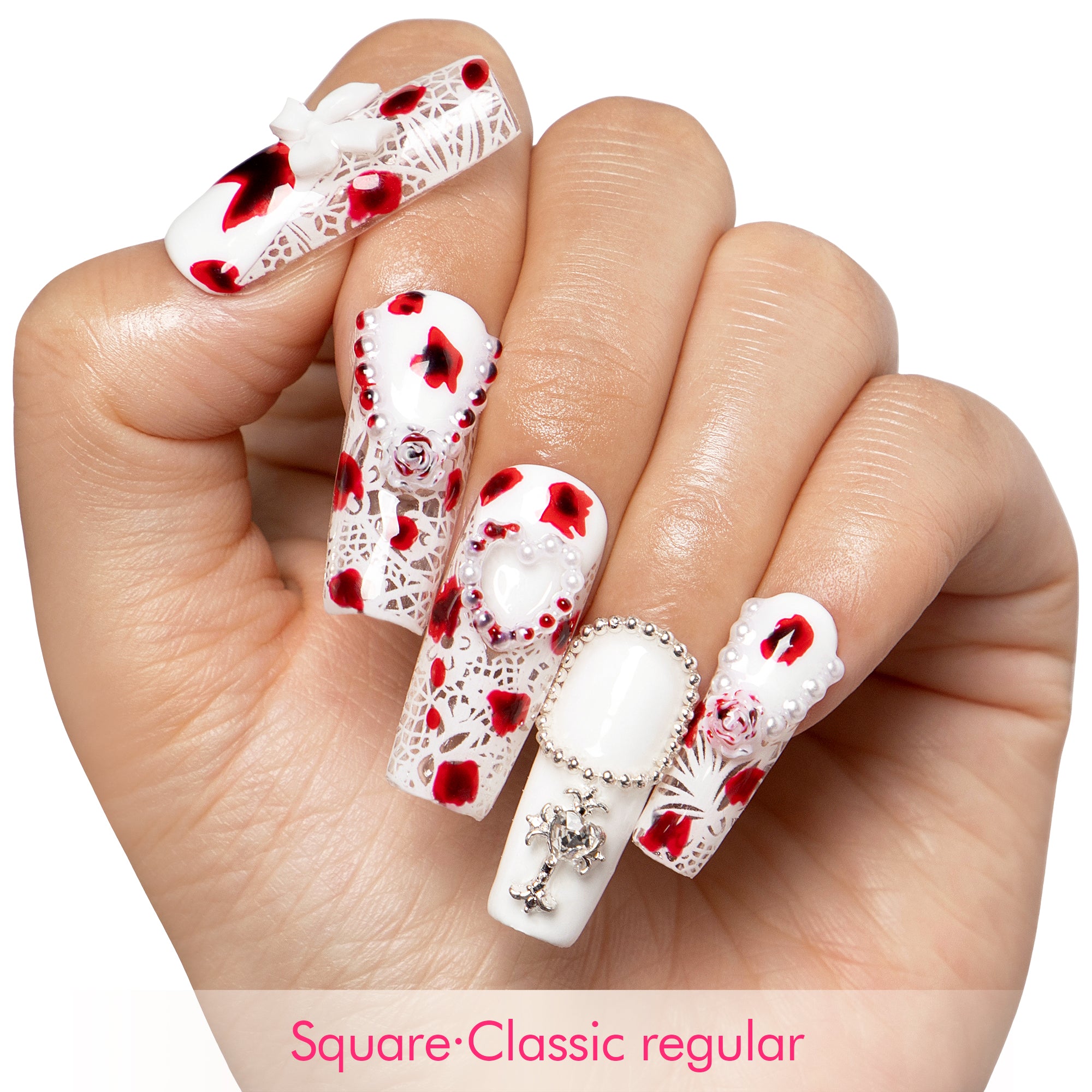 Velvet Blood Handmade Nails H398
