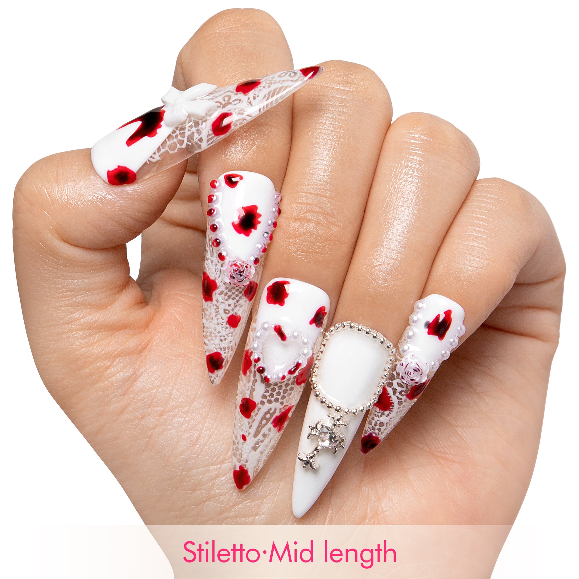 Velvet Blood Handmade Nails H398