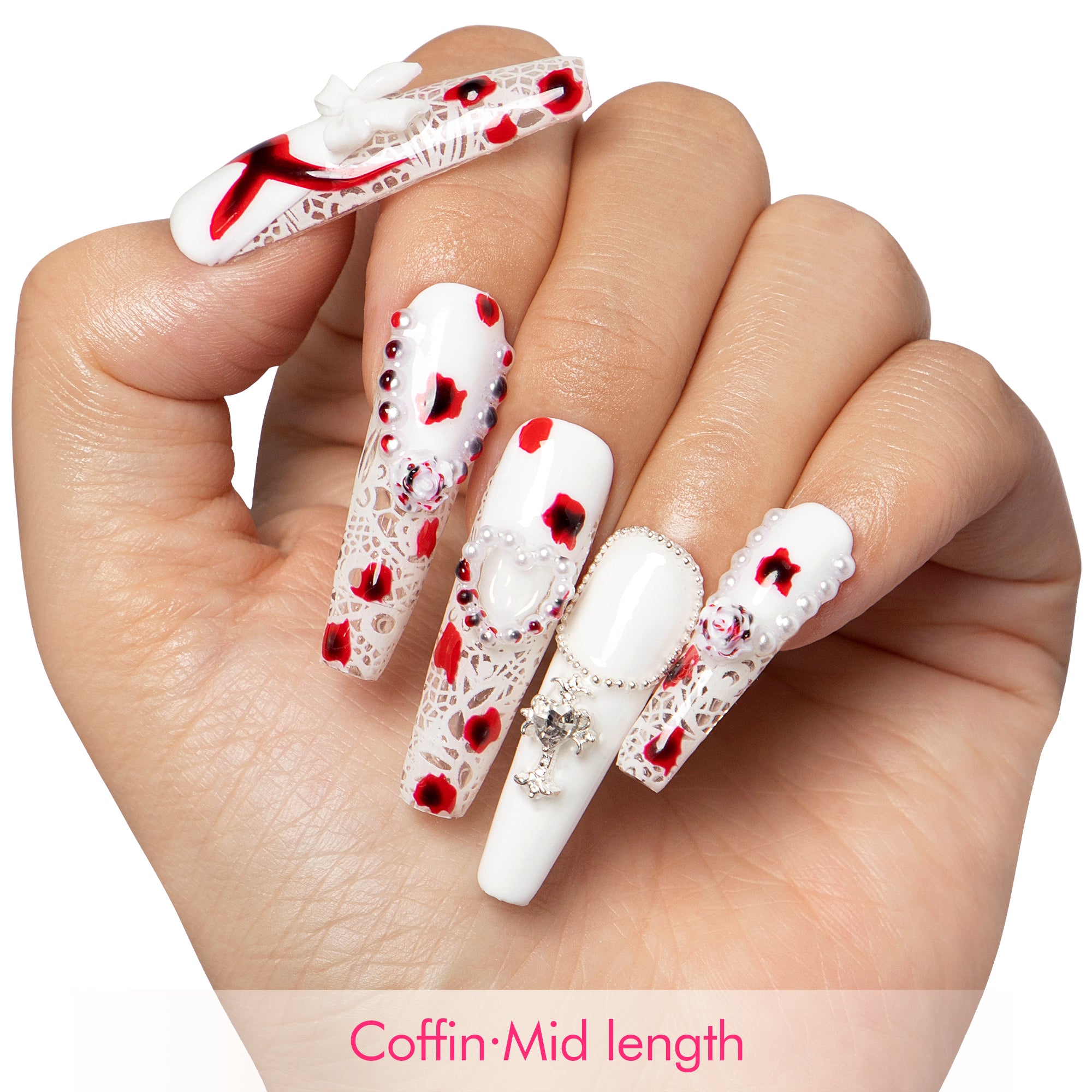 Velvet Blood Handmade Nails H398