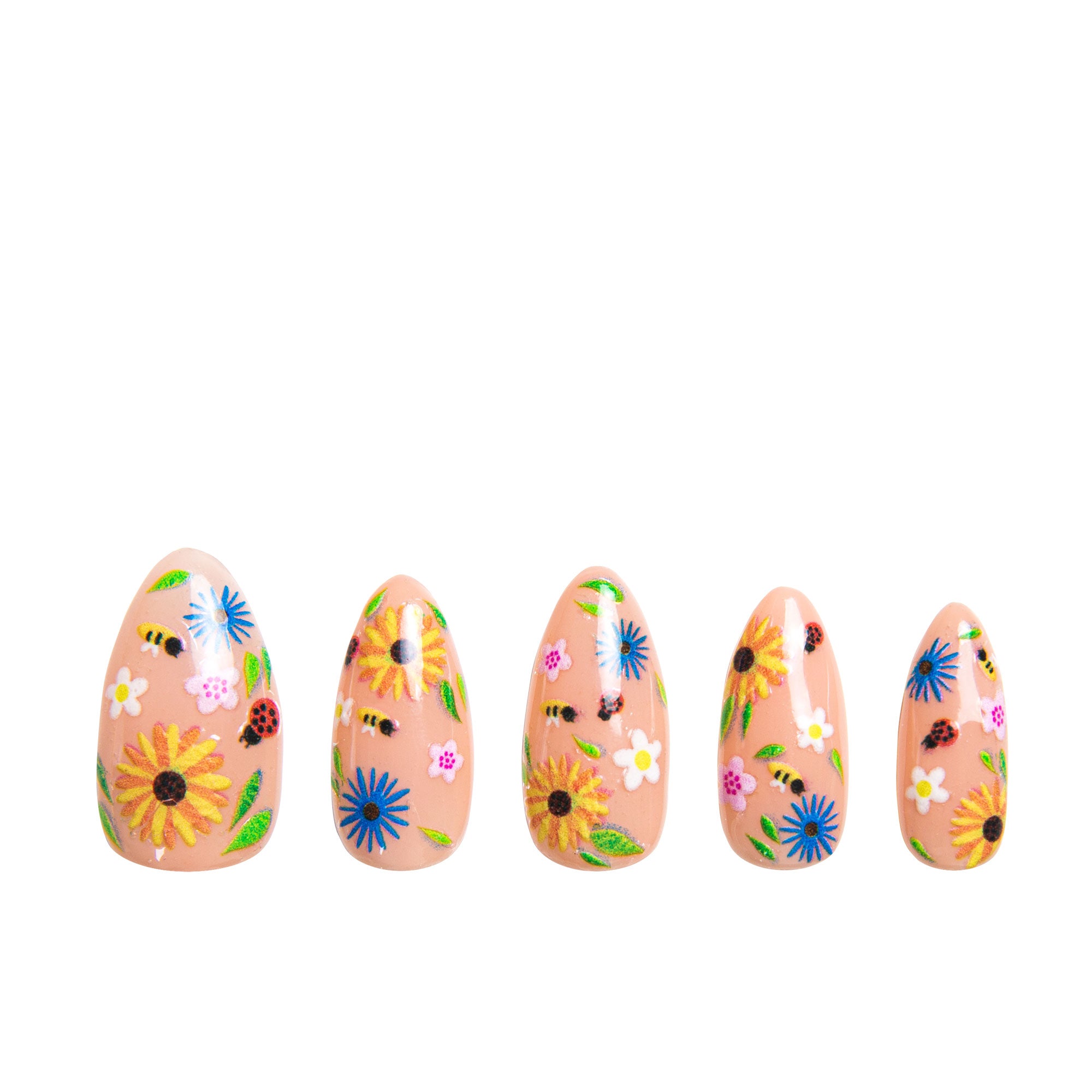 Sunflower Kiss Handmade Nails H402