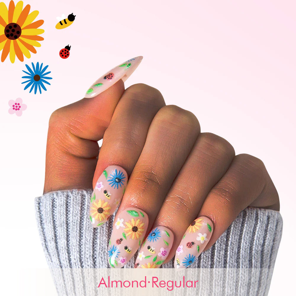 Sunflower Kiss Handmade Nails H402