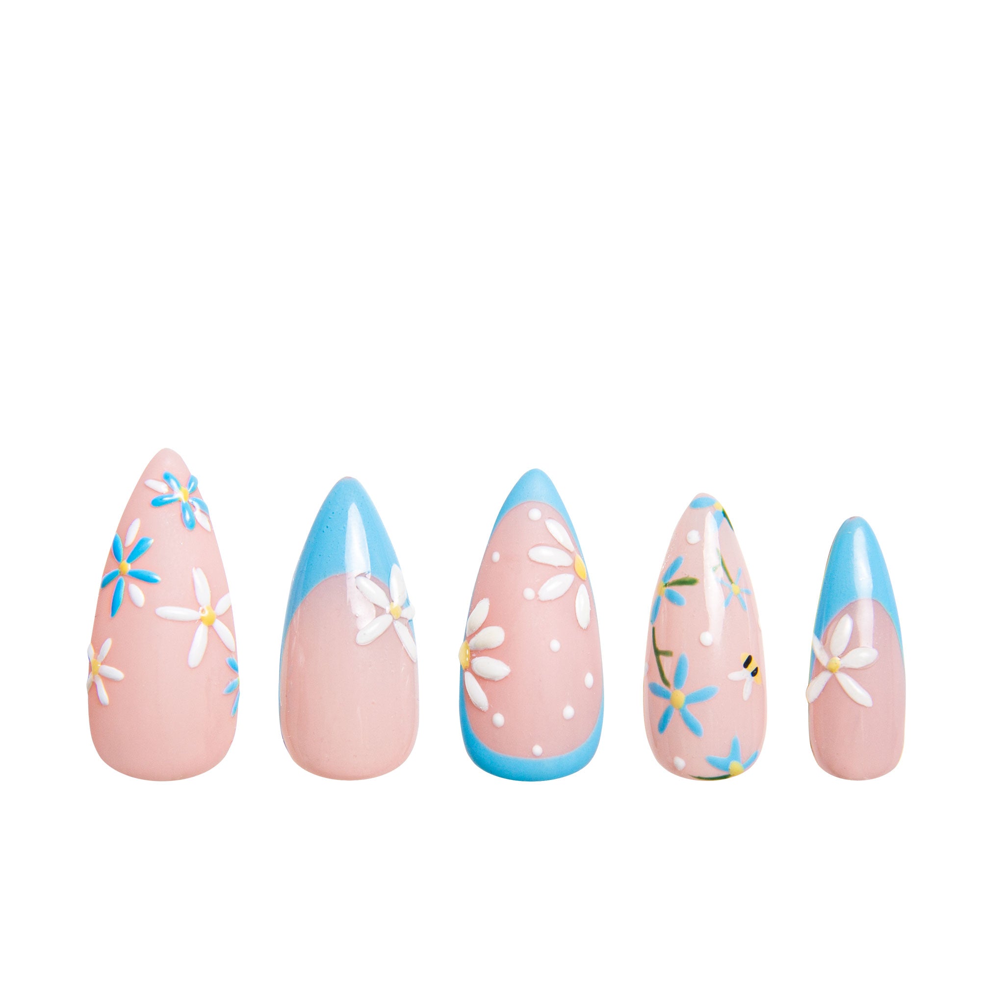 Daisy Delight Handmade Nails H403