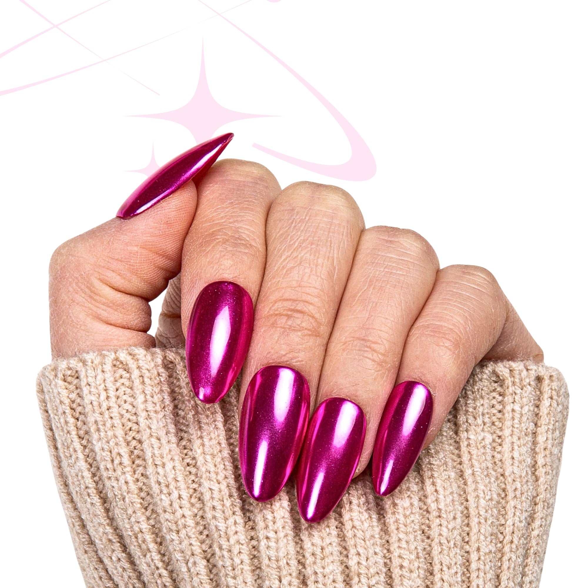 Berry Voltage Handmade Nails H405