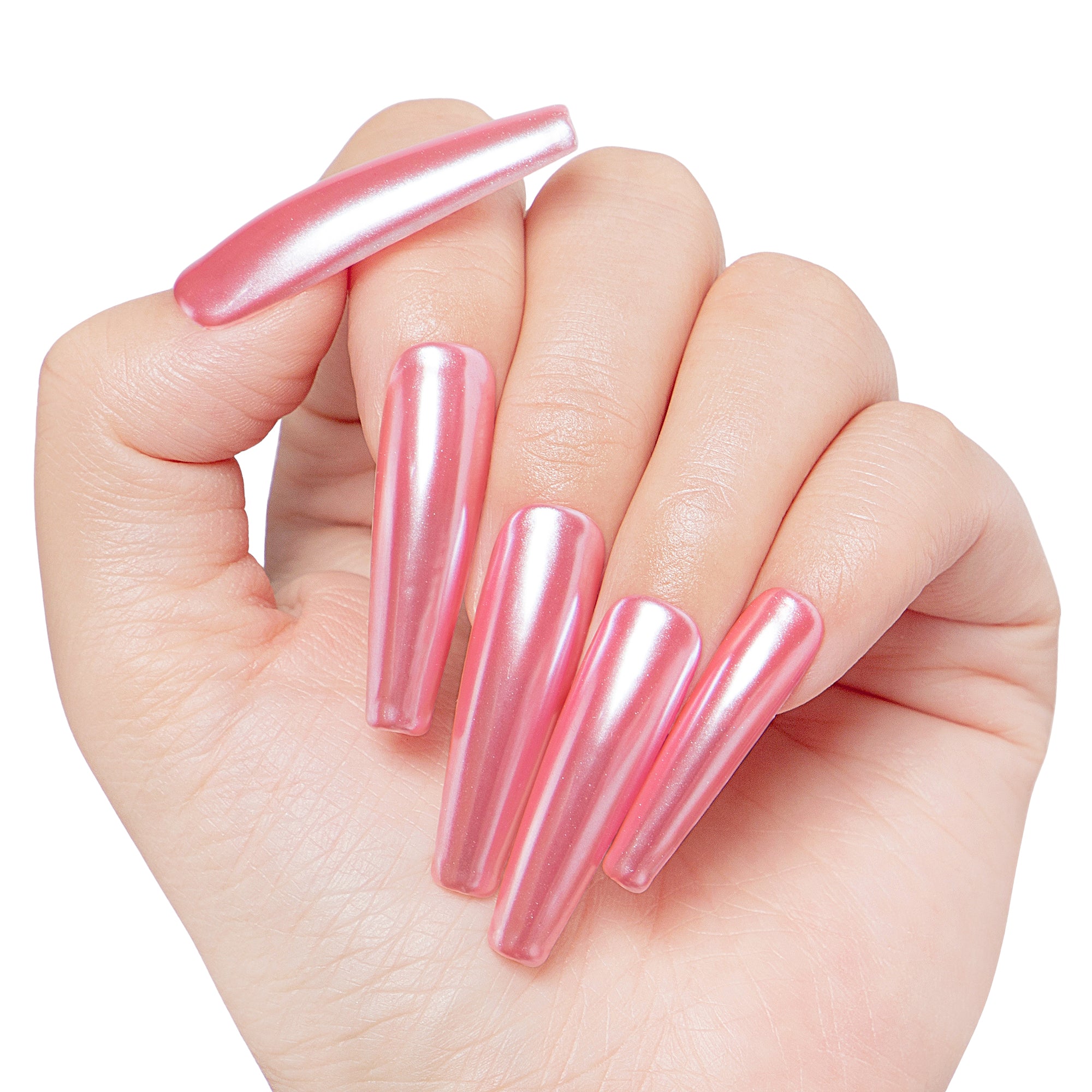 Rosé Prism Handmade Nails H408