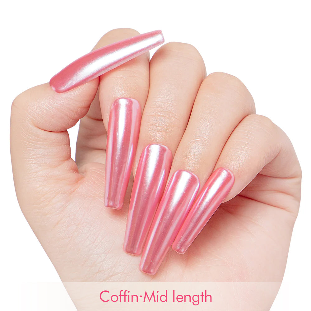 Rosé Prism Handmade Nails H408