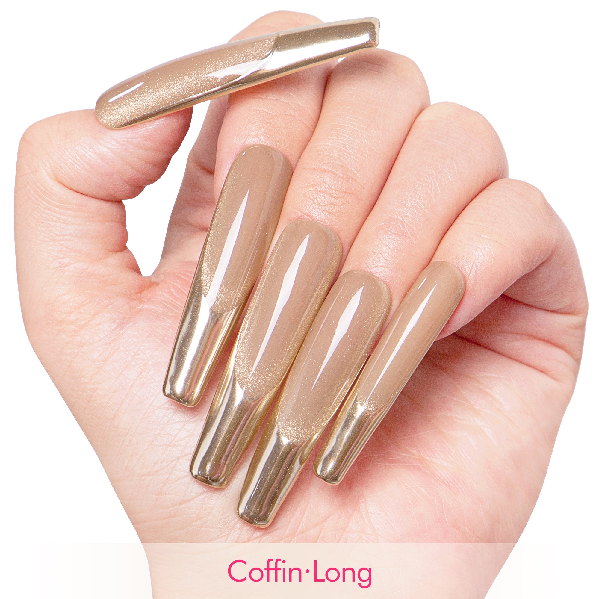 Golden Dusk Handmade Nails H409