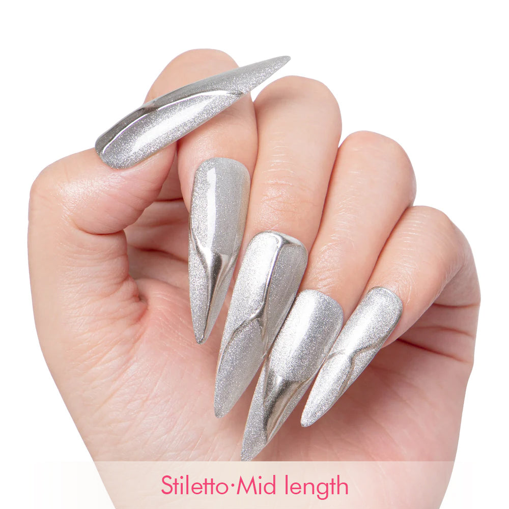 Lunar Storm Handmade Nails H410