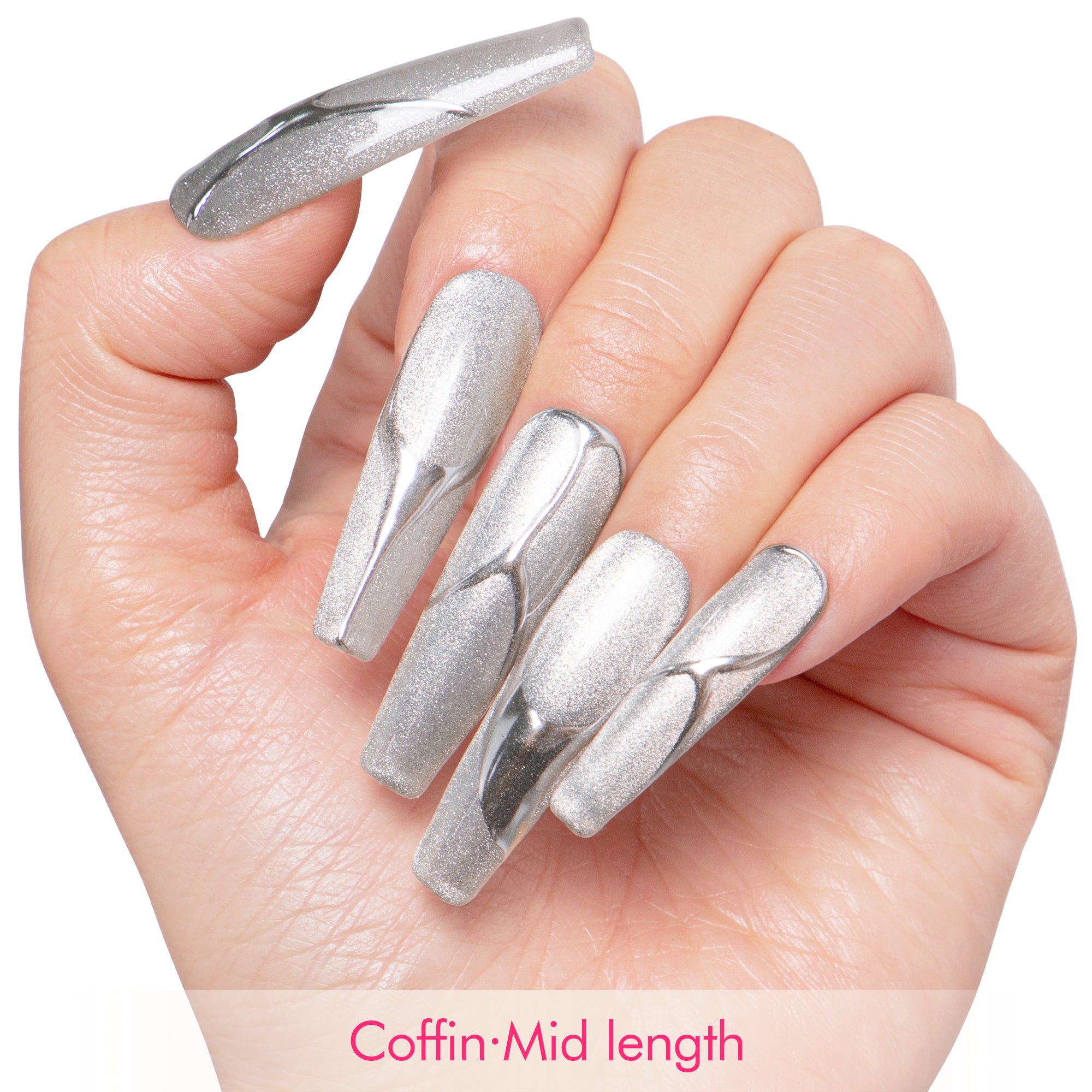 Lunar Storm Handmade Nails H410