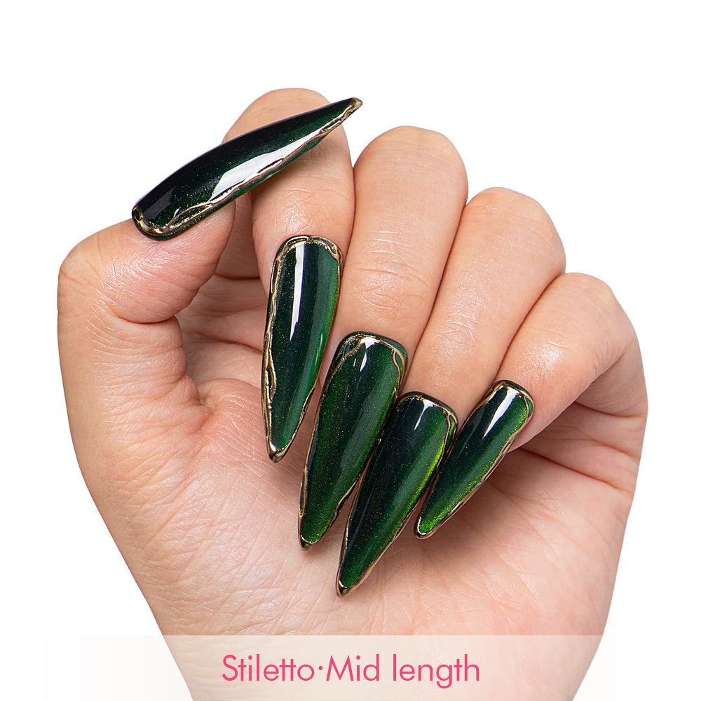 Dark Forest Magic Handmade Nails H411
