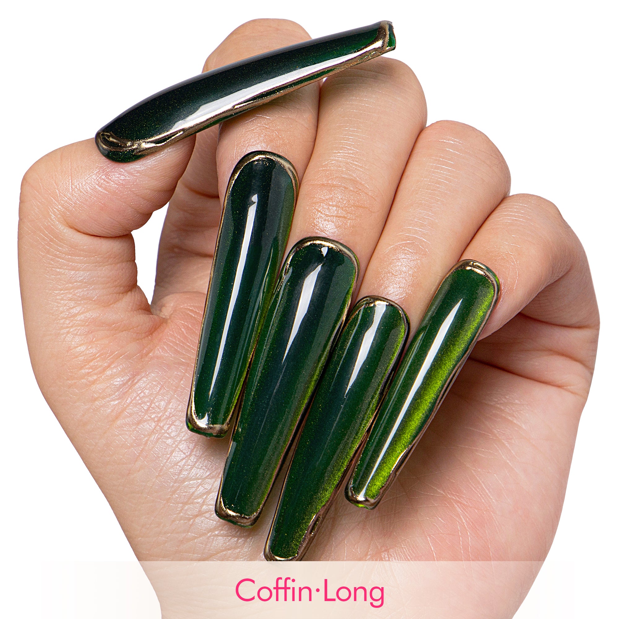 Dark Forest Magic Handmade Nails H411