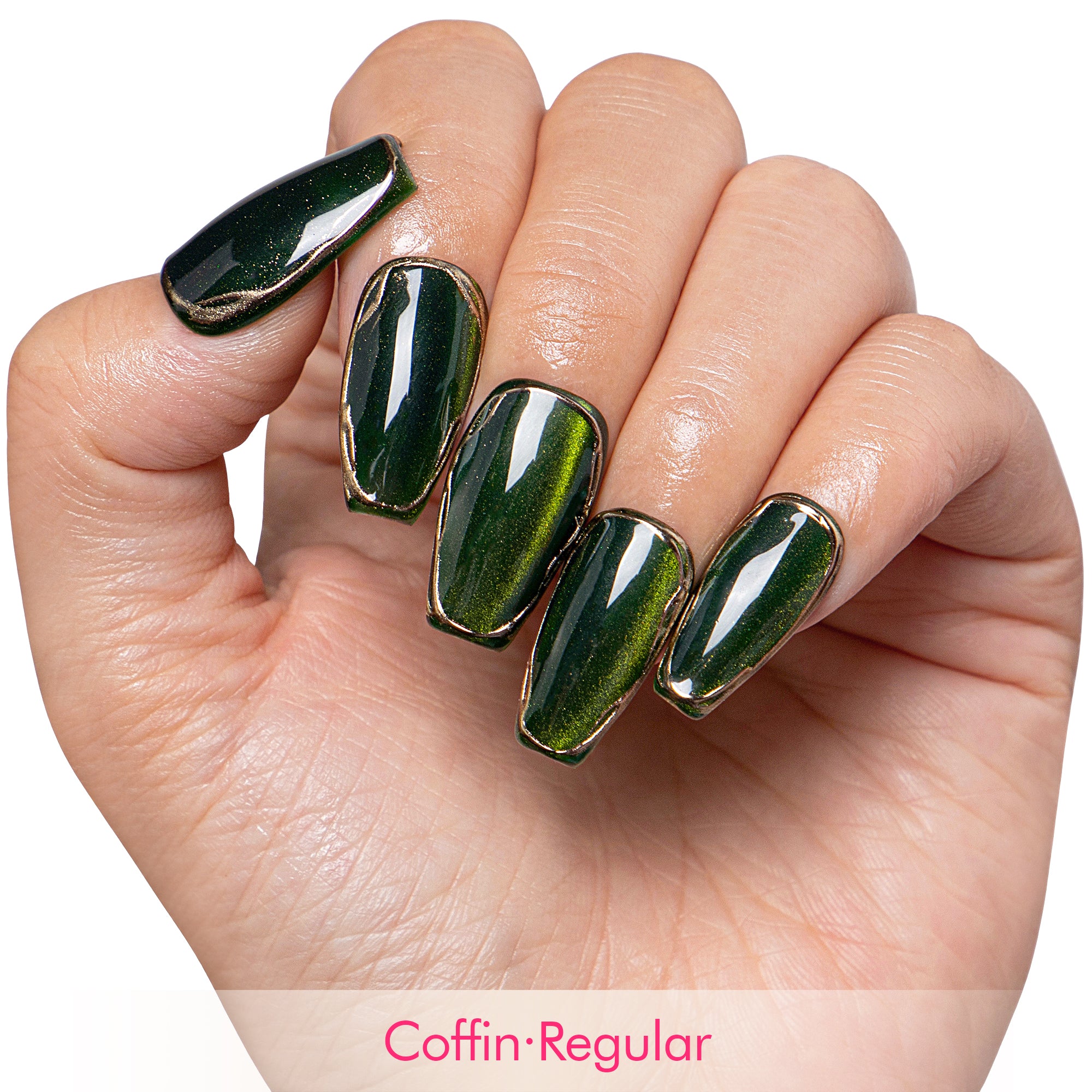 Dark Forest Magic Handmade Nails H411