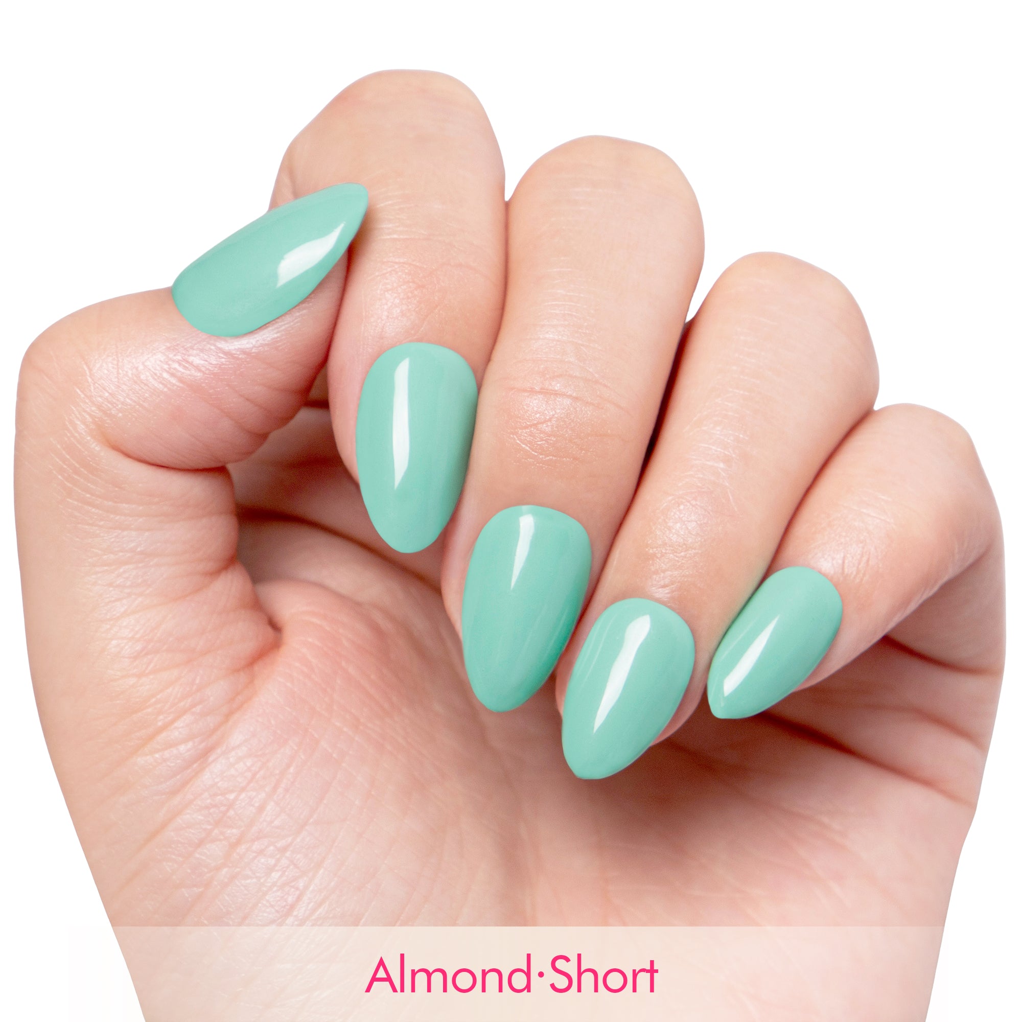 New Mint Handmade Press on Nails H419