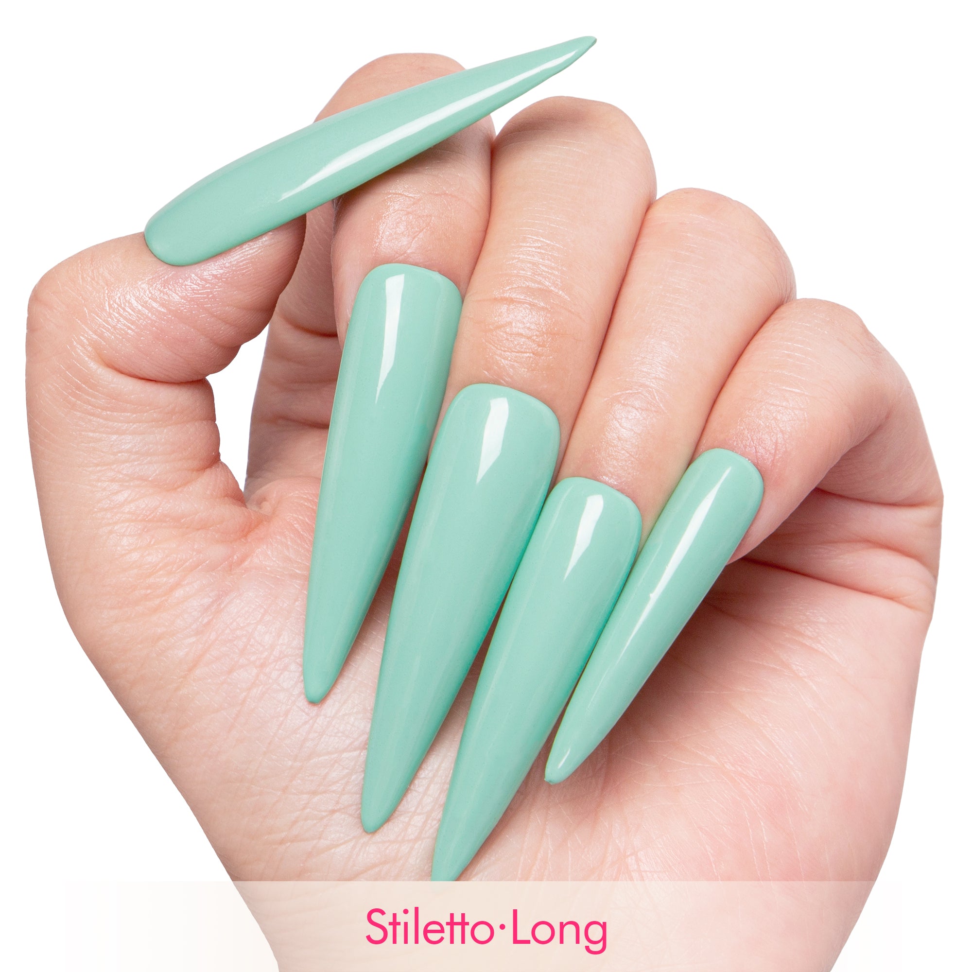 New Mint Handmade Press on Nails H419