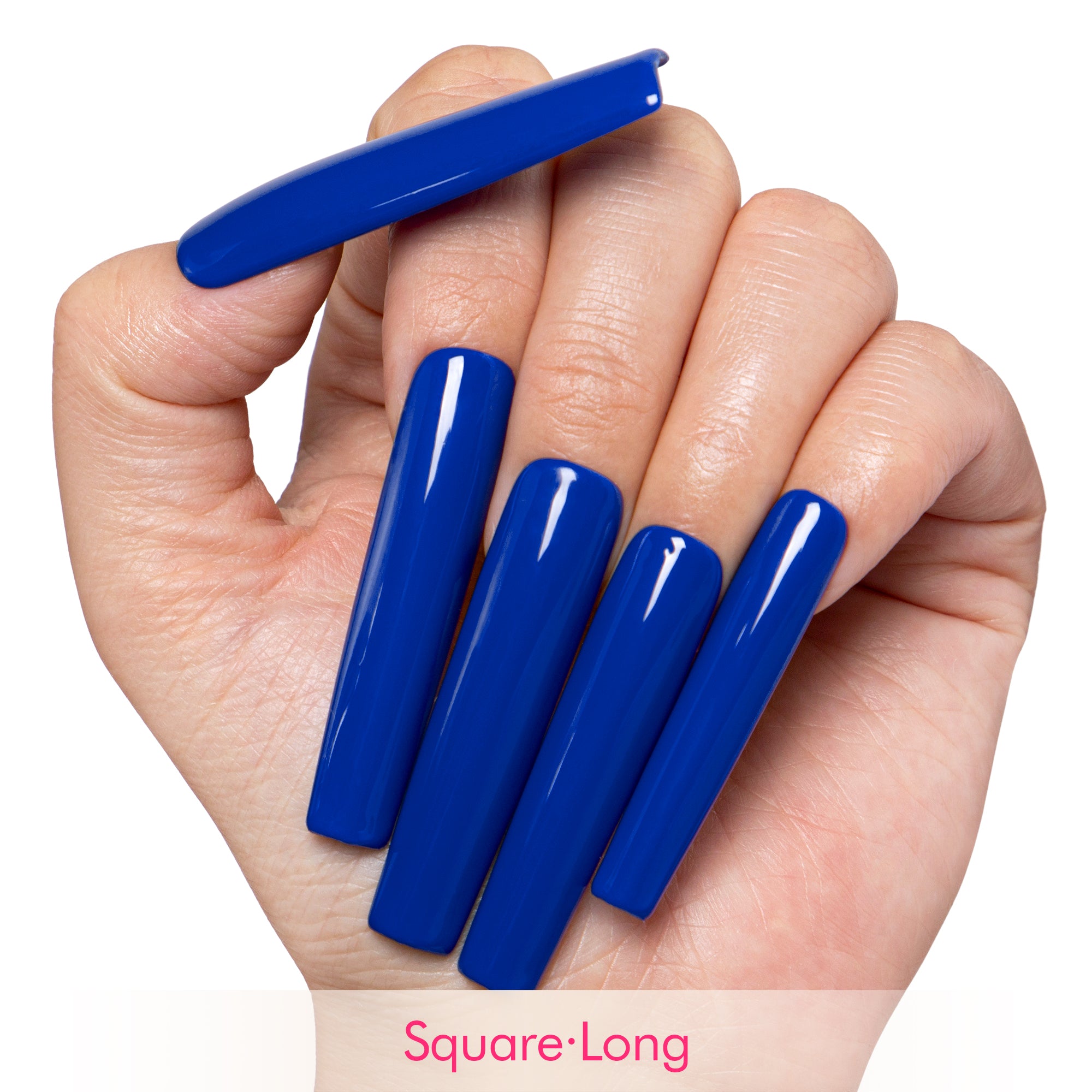 Blue Royalty Handmade Press on Nails H420