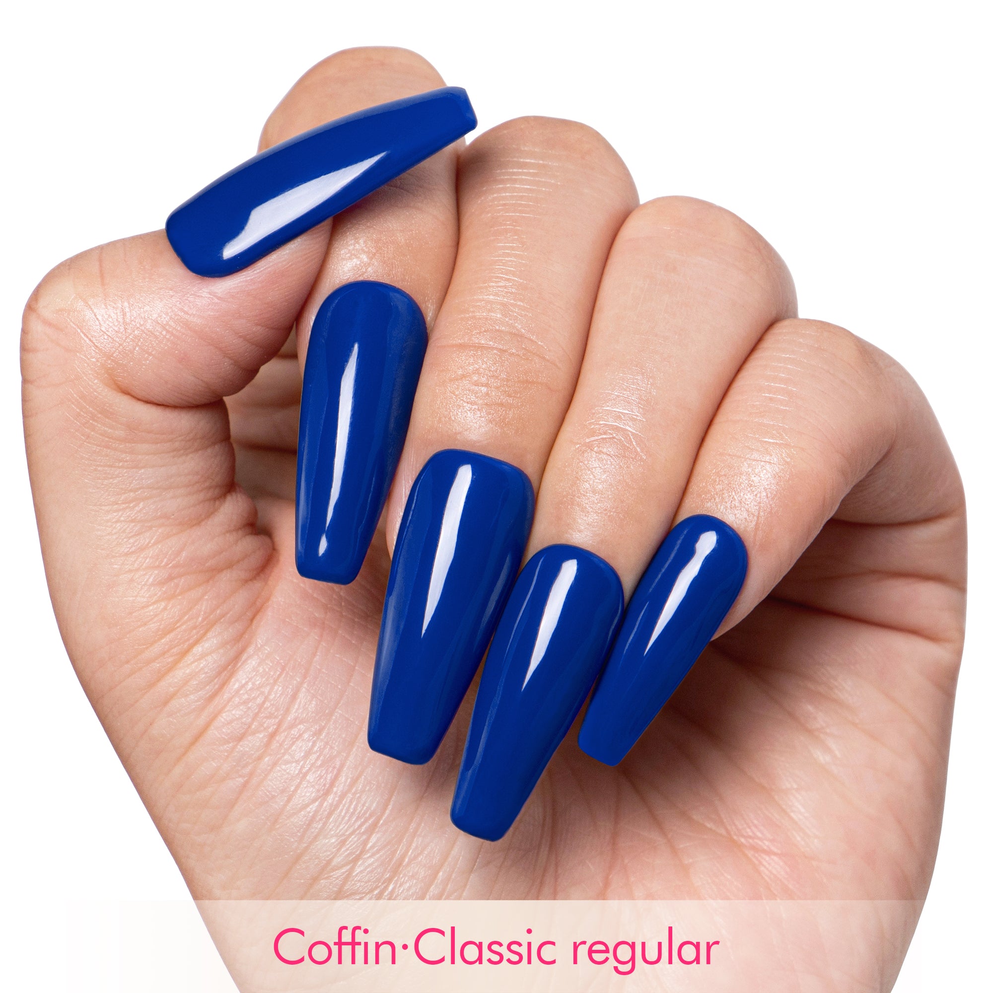 Blue Royalty Handmade Press on Nails H420