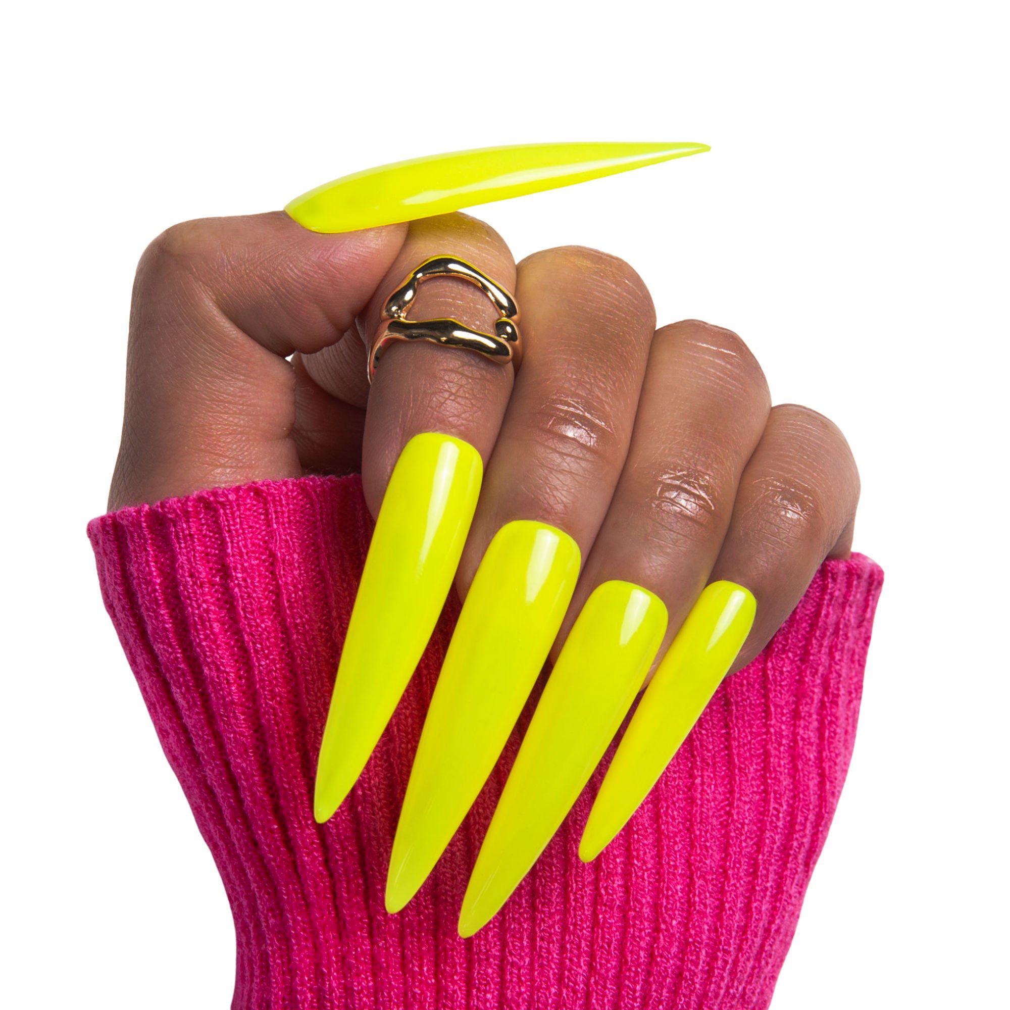 Sour Lemon Handmade Press on Nails H423