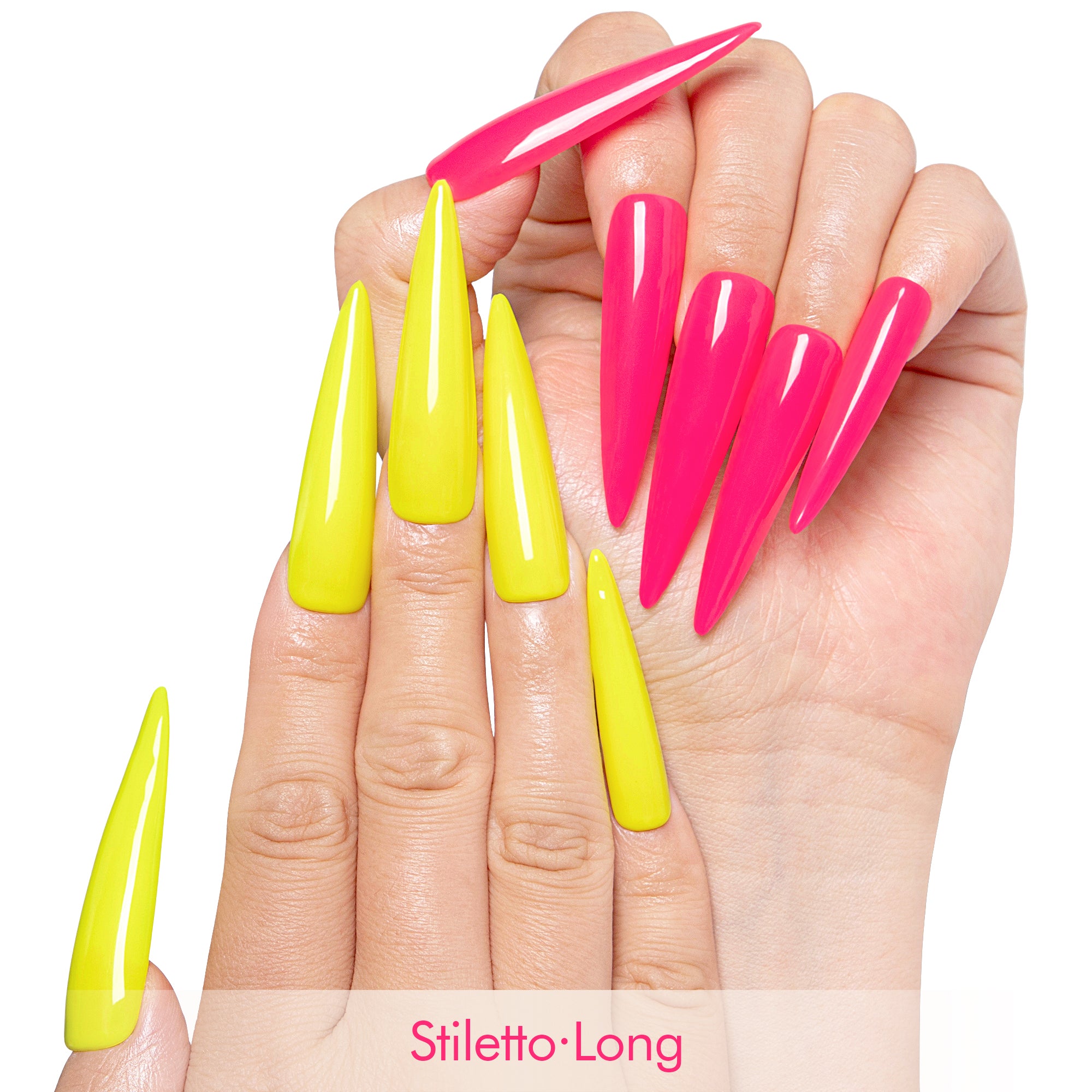 Hot Barbie Lemon Combo Handmade Press on Nails H426