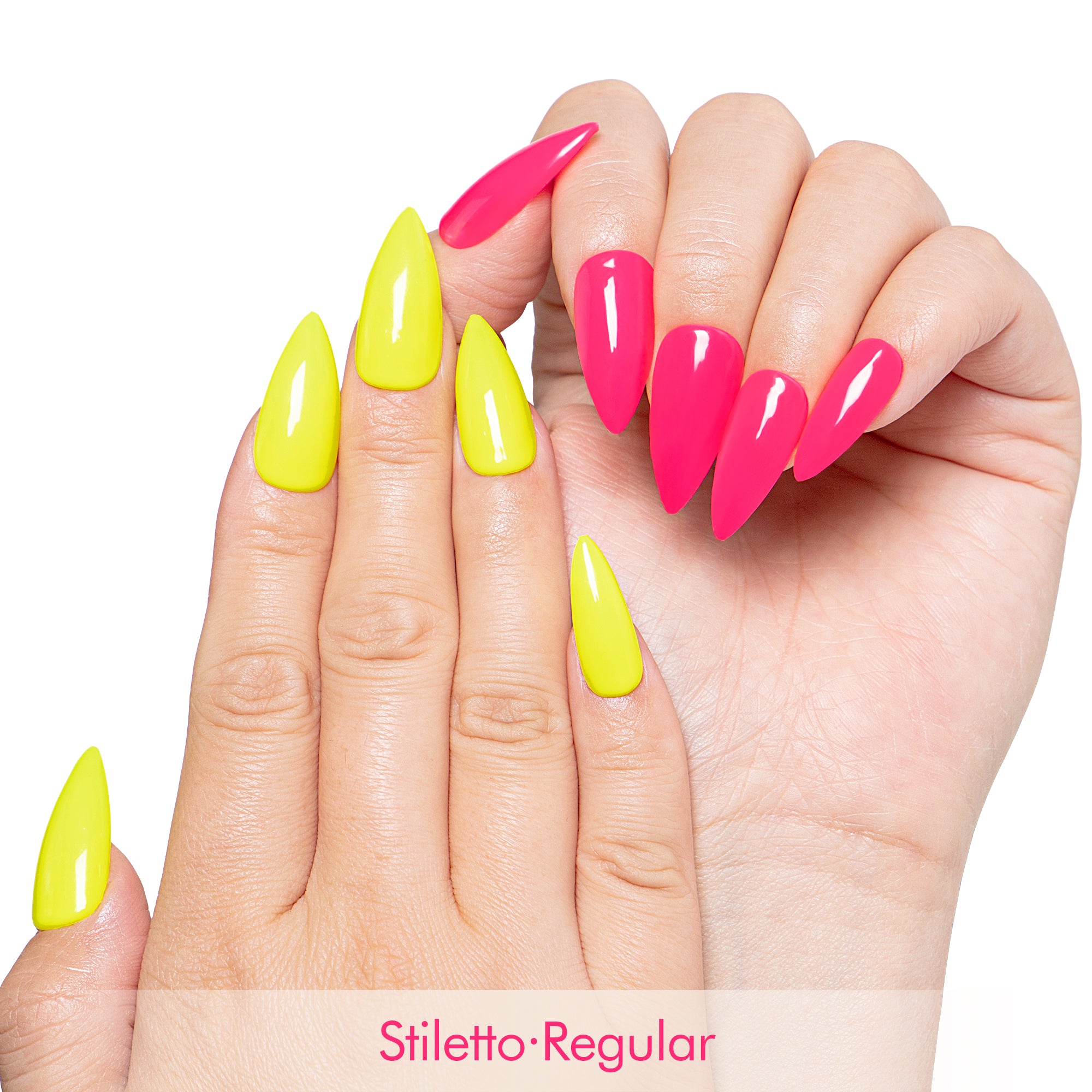Hot Barbie Lemon Combo Handmade Press on Nails H426