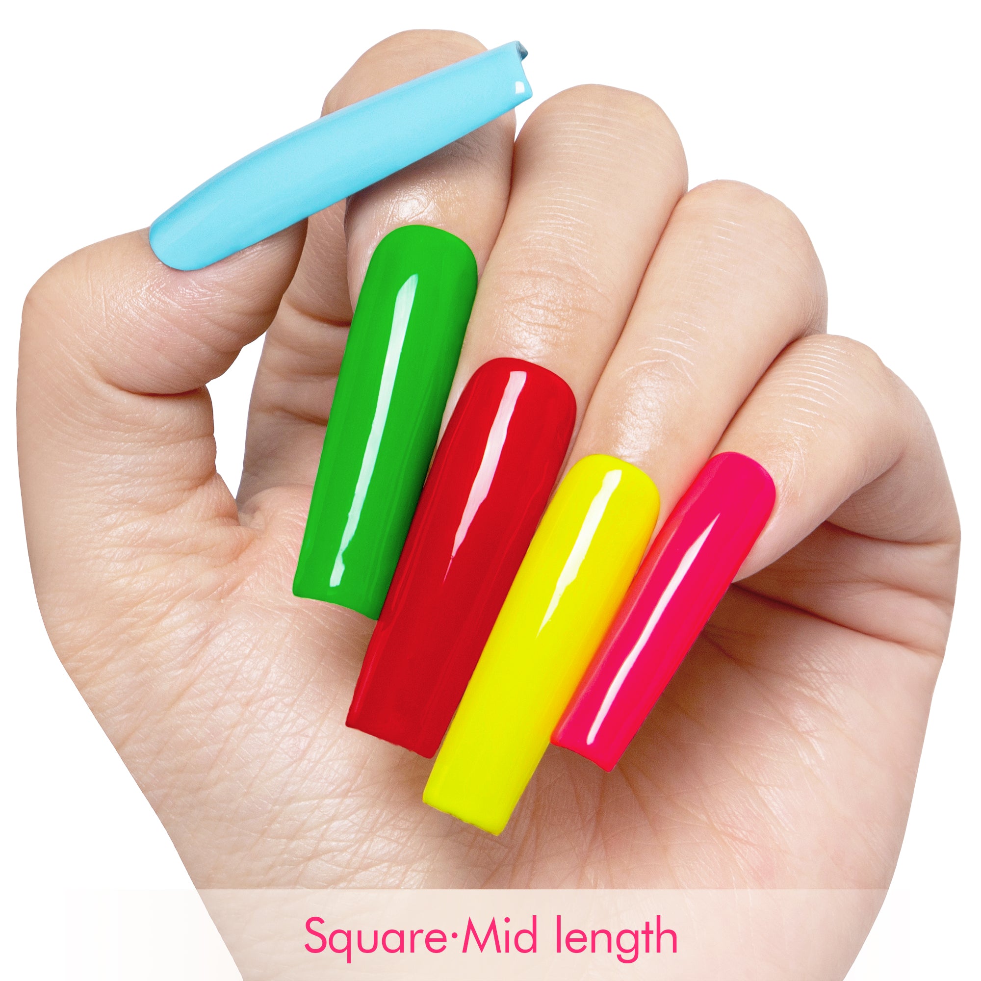 Lively Neon Handmade Press on Nails H427