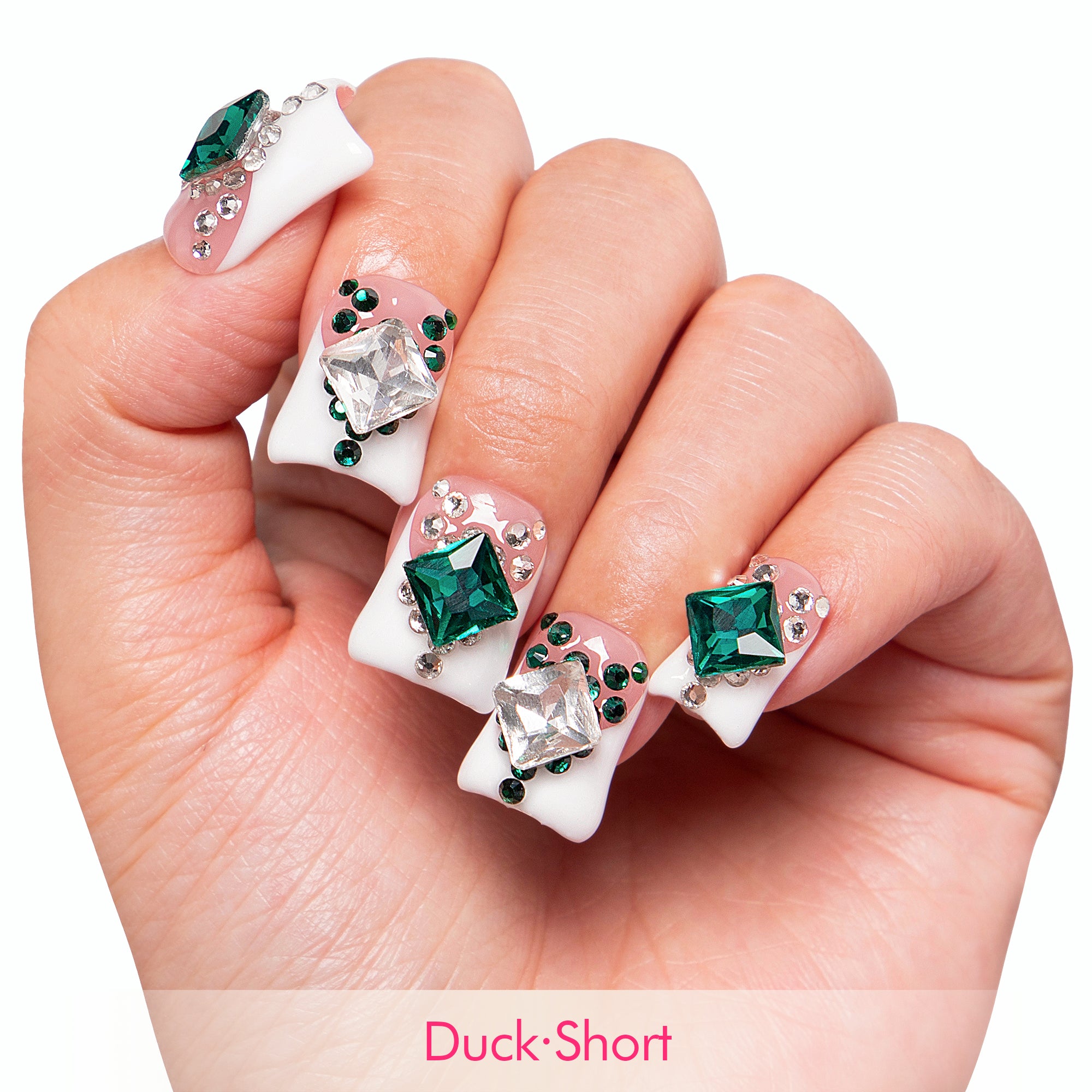 Crystals Magic Handmade Nails H43