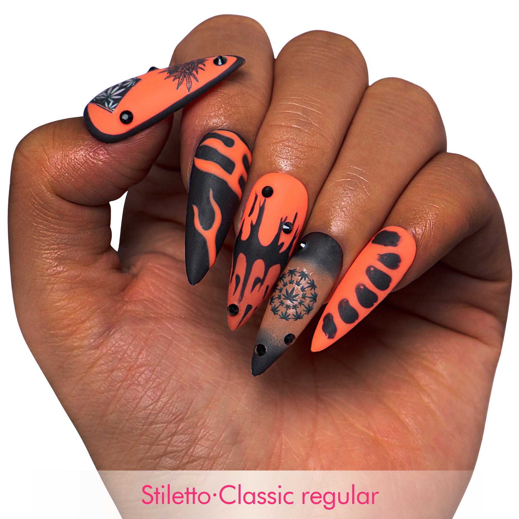 Blazin Haze Handmade Nails H430