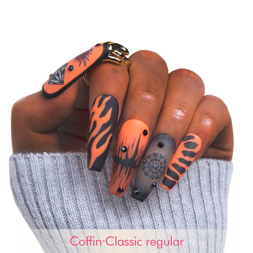 Blazin Haze Handmade Nails H430