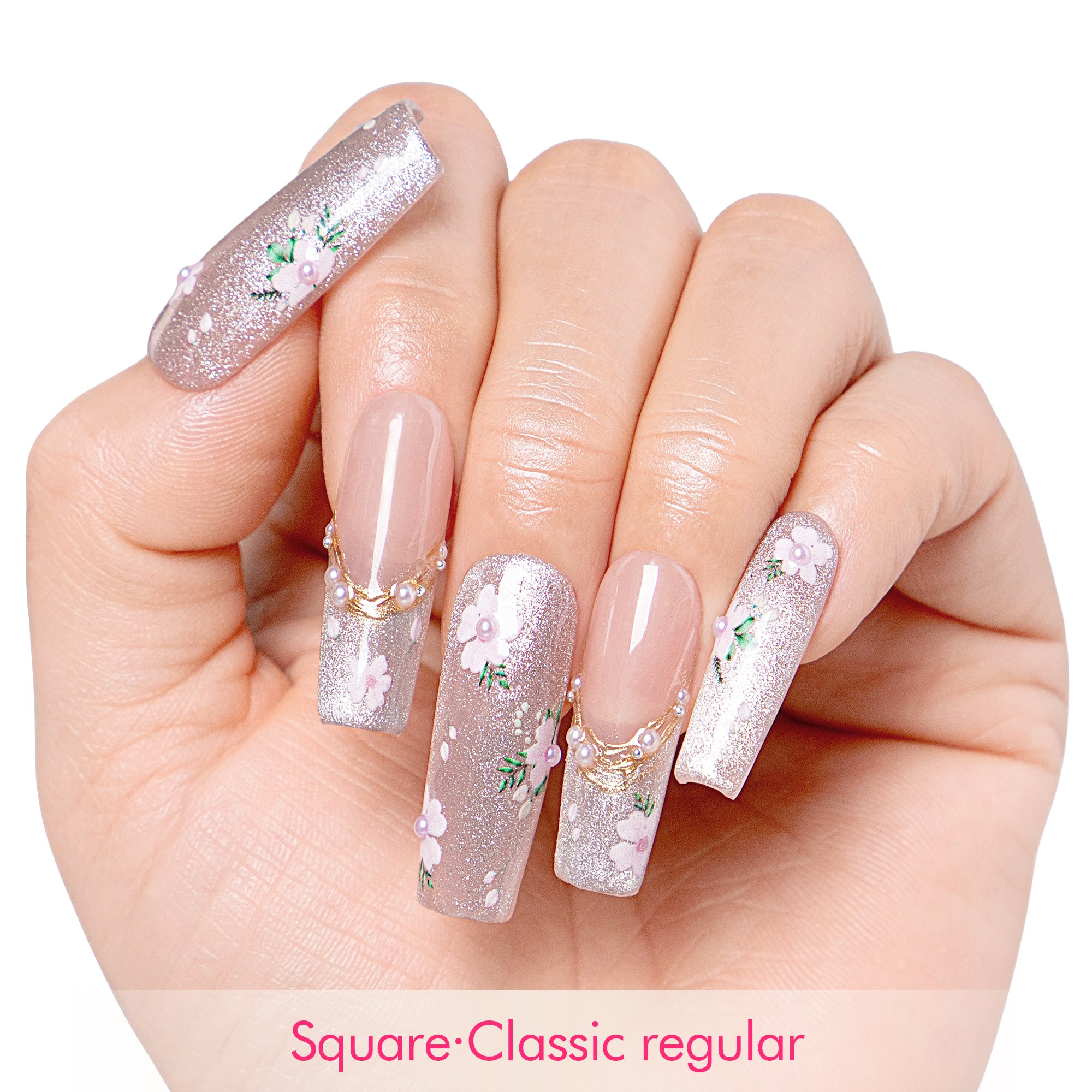 Petals Daydream Handmade Nails H437
