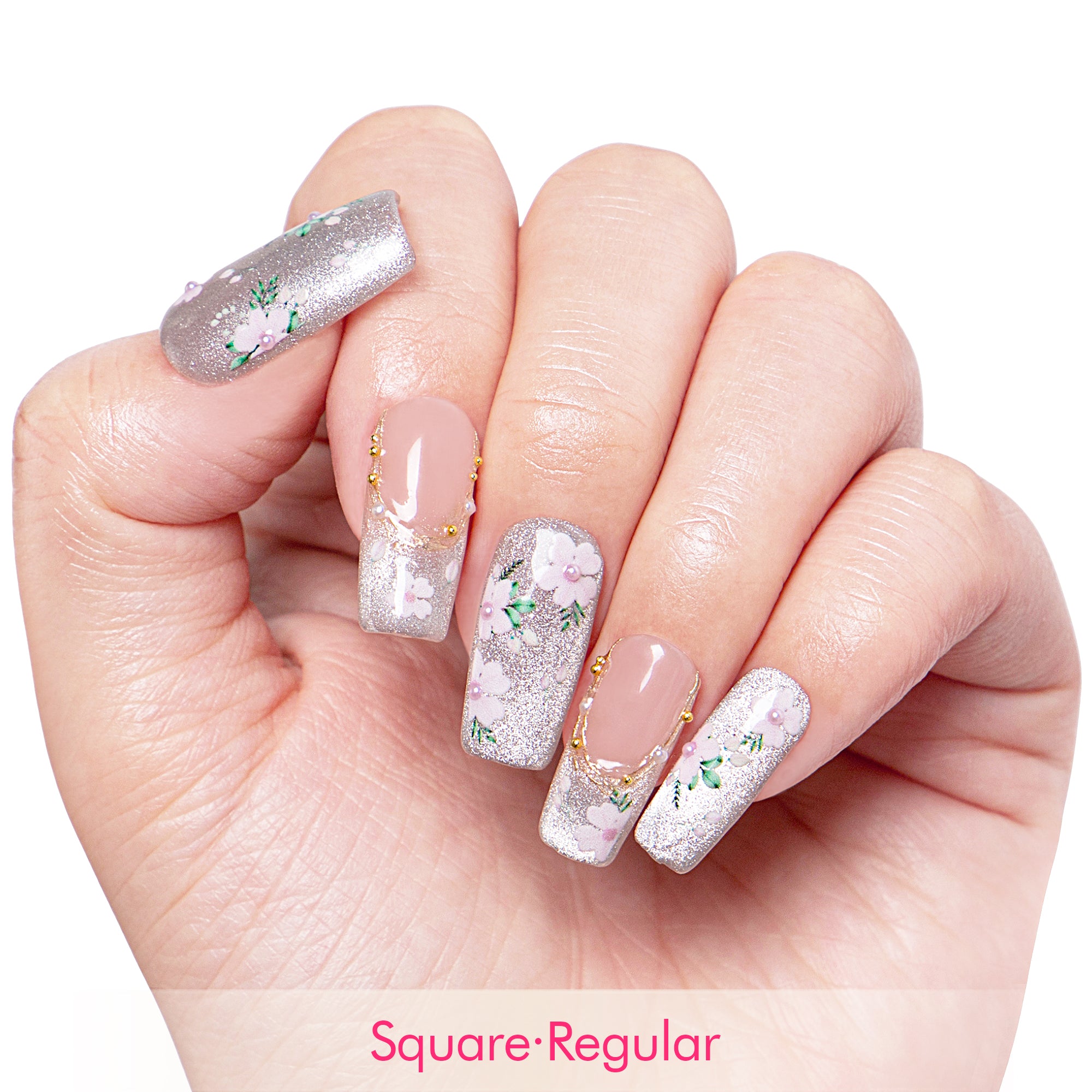 Petals Daydream Handmade Nails H437