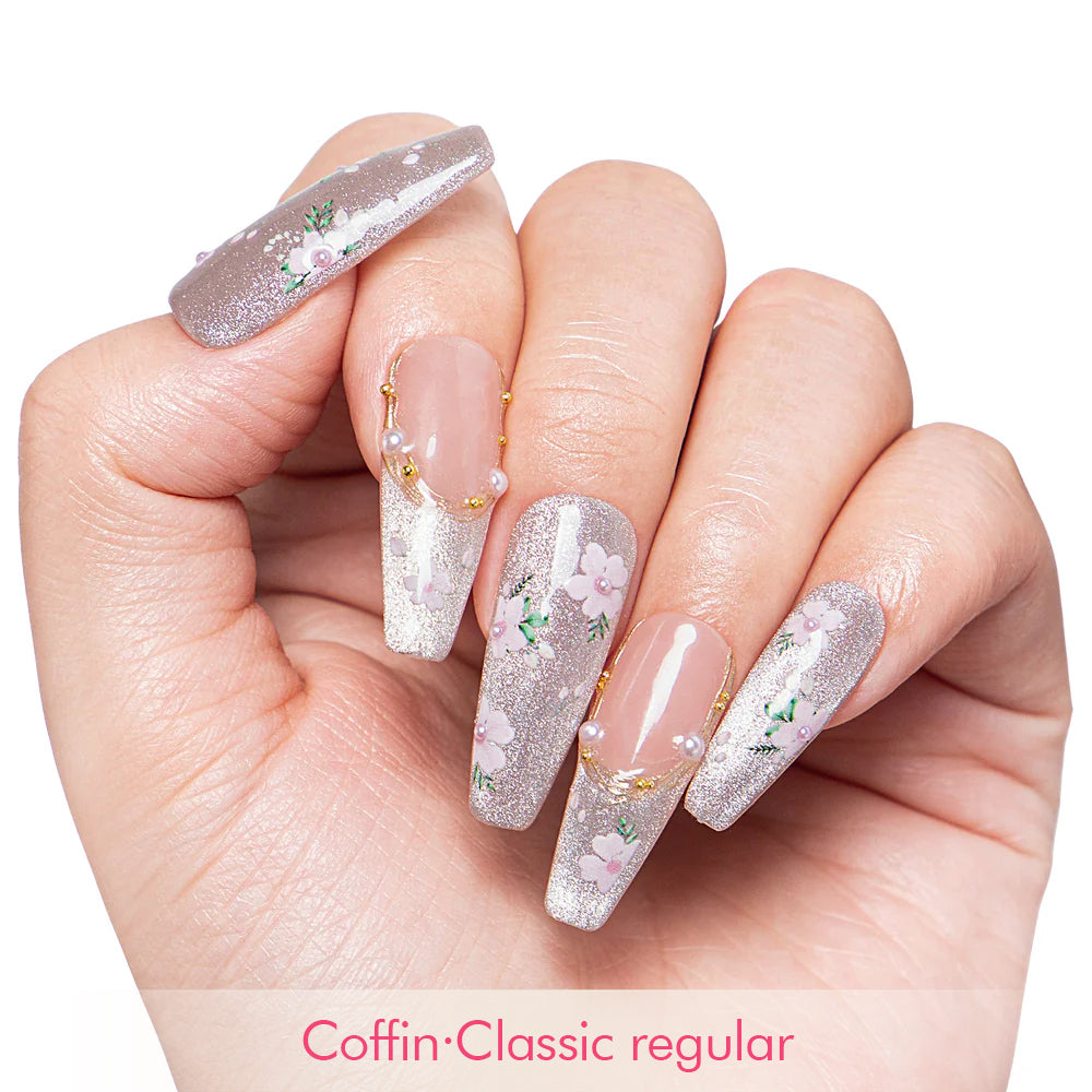 Petals Daydream Handmade Nails H437