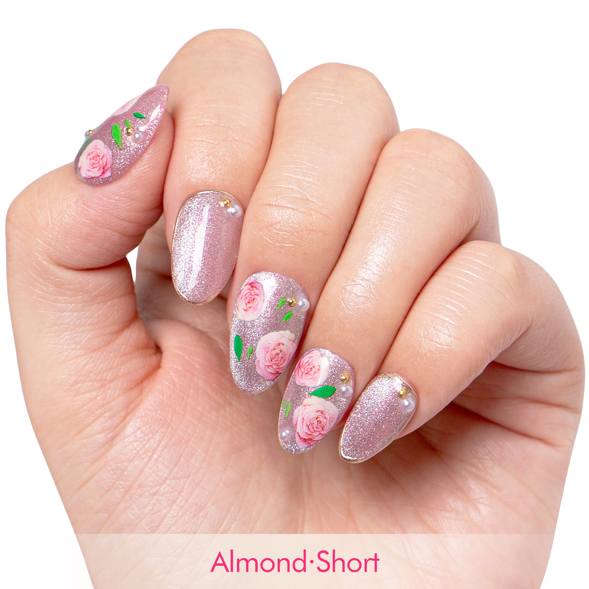 Victorian Rose Handmade Nails H440