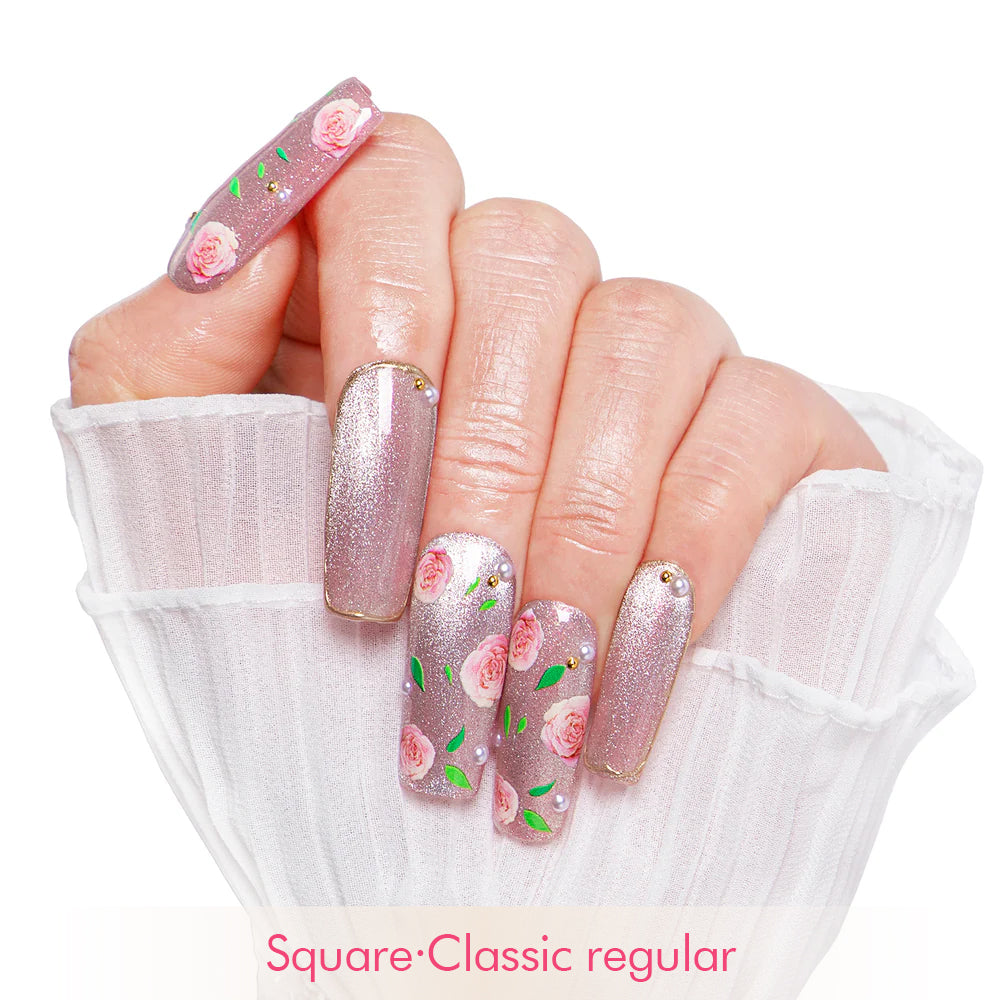 Victorian Rose Handmade Nails H440