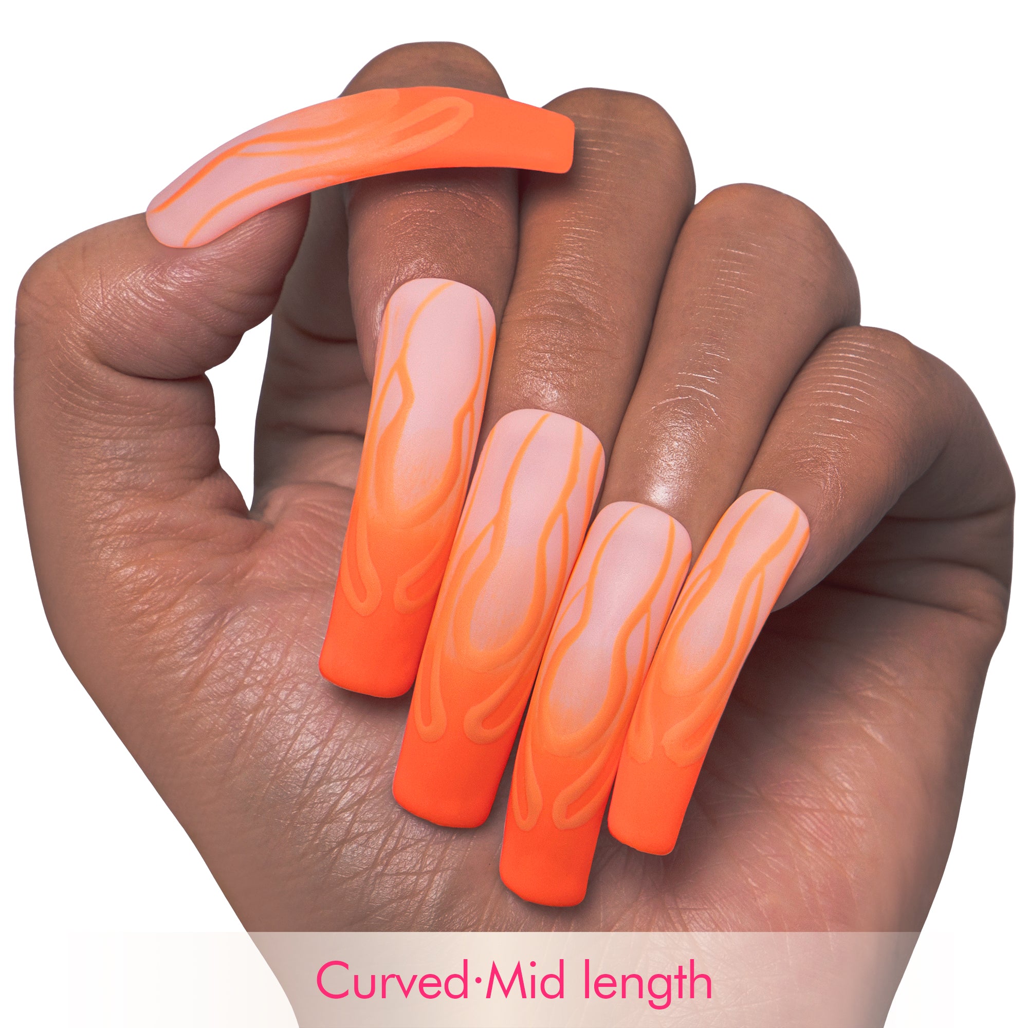 Burning Desire Handmade Nails H444