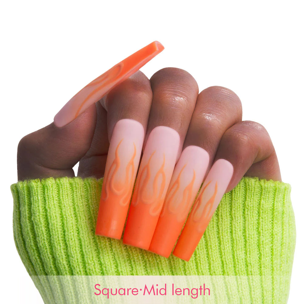Burning Desire Handmade Nails H444