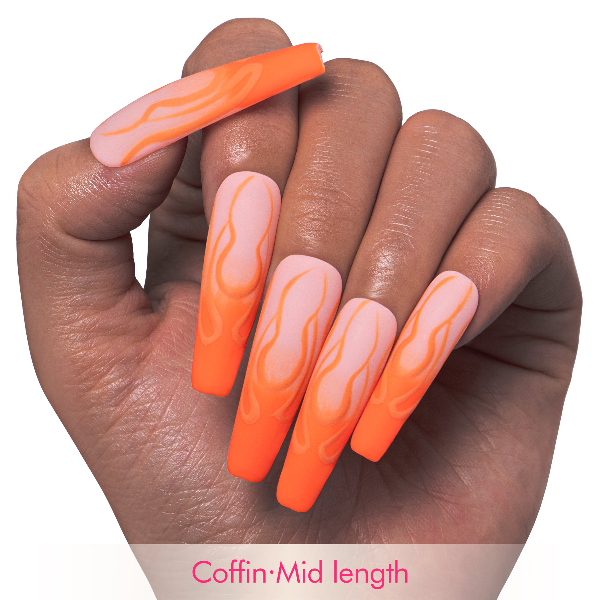 Burning Desire Handmade Nails H444
