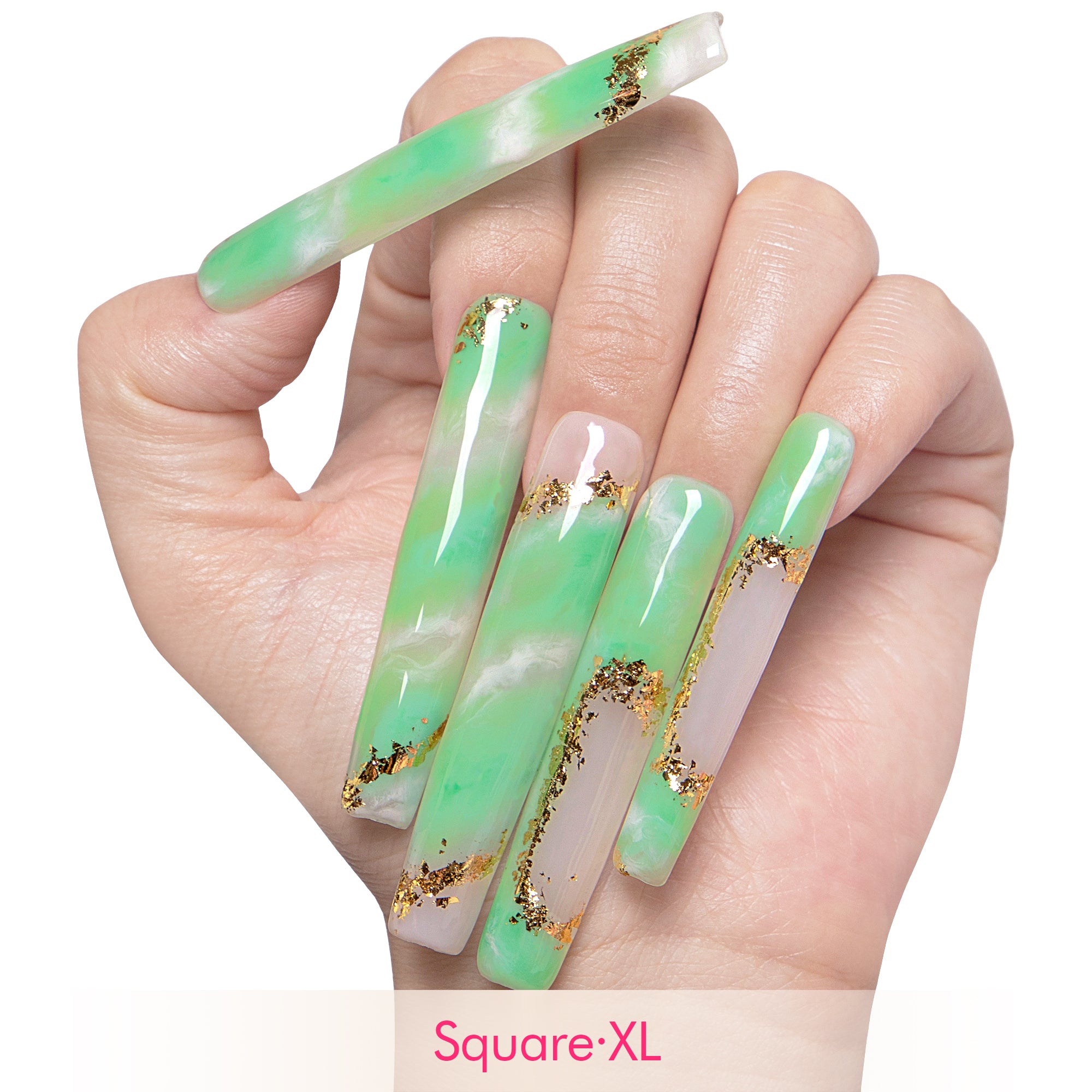 Imperial Jade Handmade Nails H445