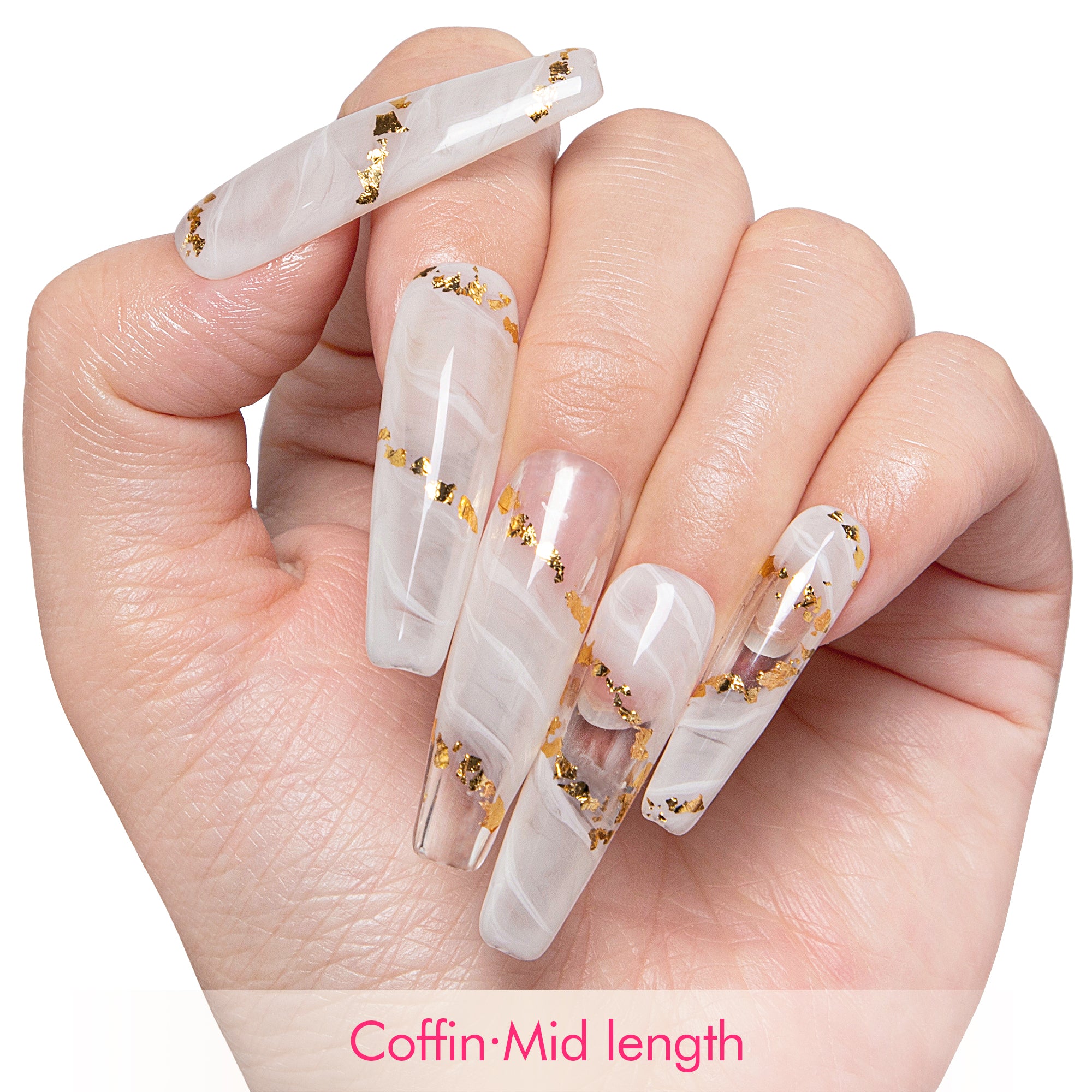 Gilded Mist Handmade Nails H447