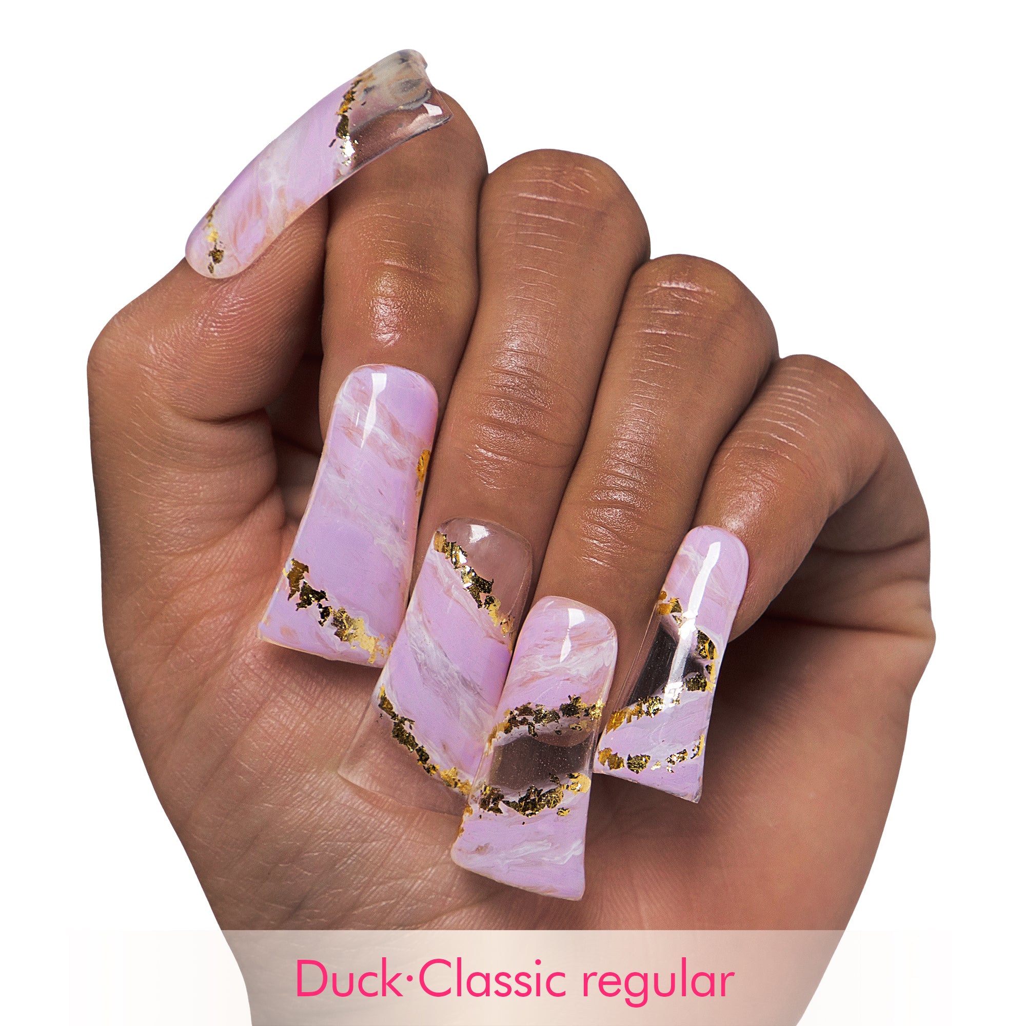Lilac Glow Handmade Nails H448