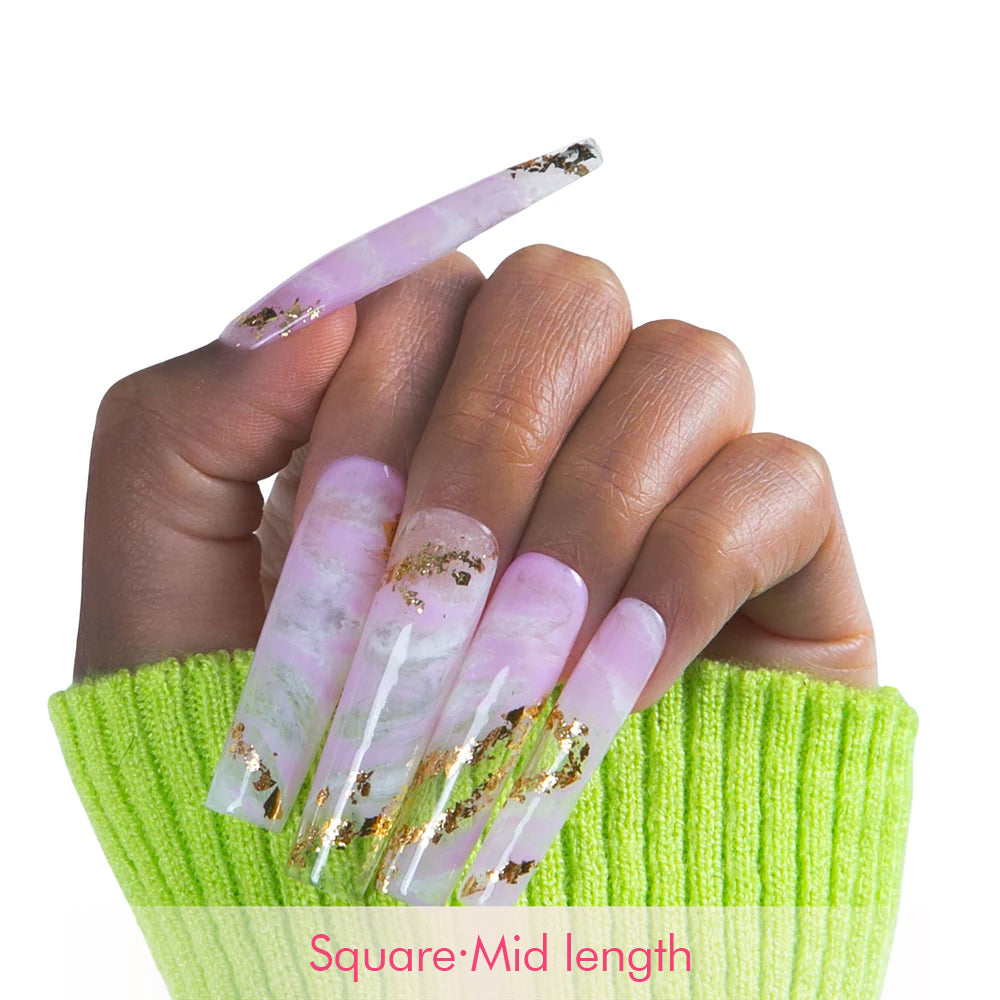 Lilac Glow Handmade Nails H448