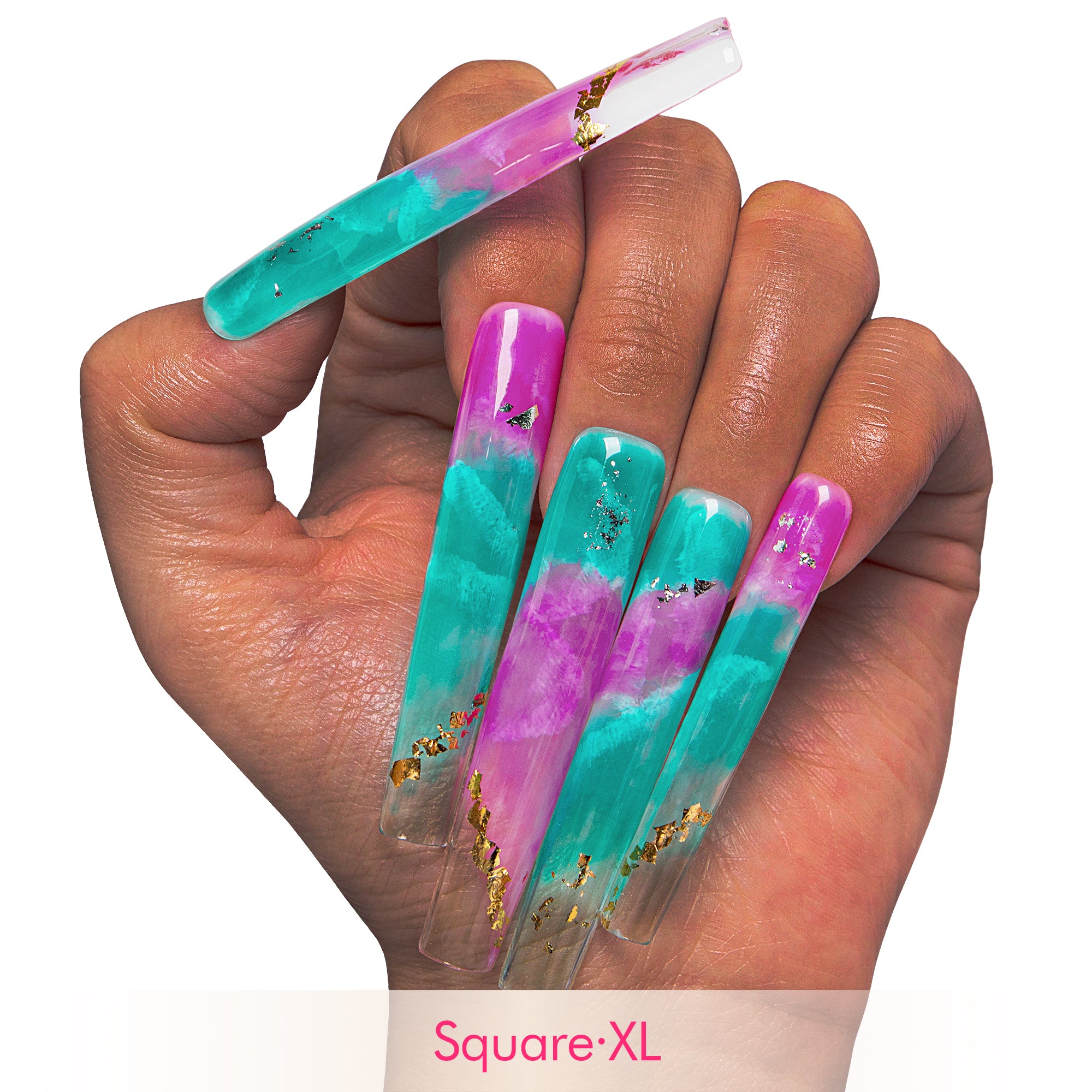 Mystic Amethyst Handmade Nails H450