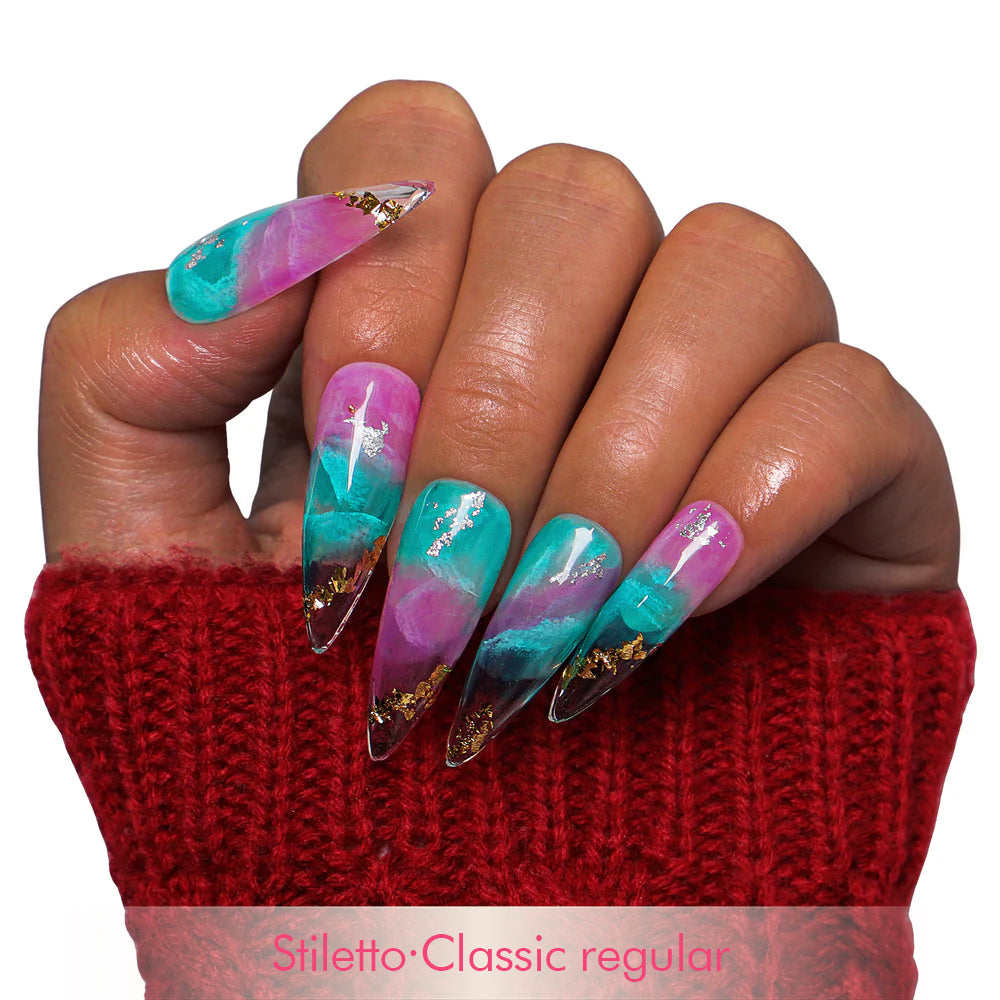Mystic Amethyst Handmade Nails H450