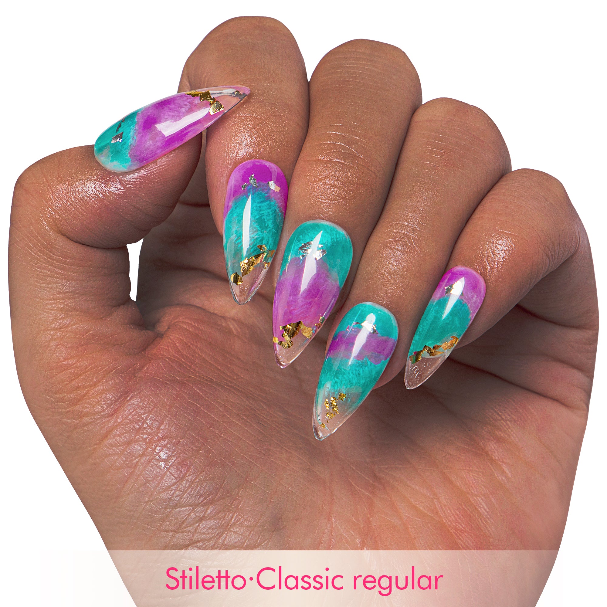 Mystic Amethyst Handmade Nails H450