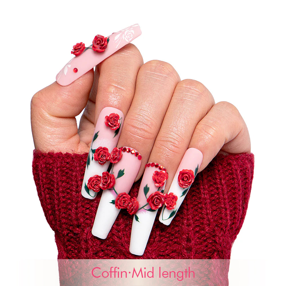 Vintage Elegance Handmade Nails H452