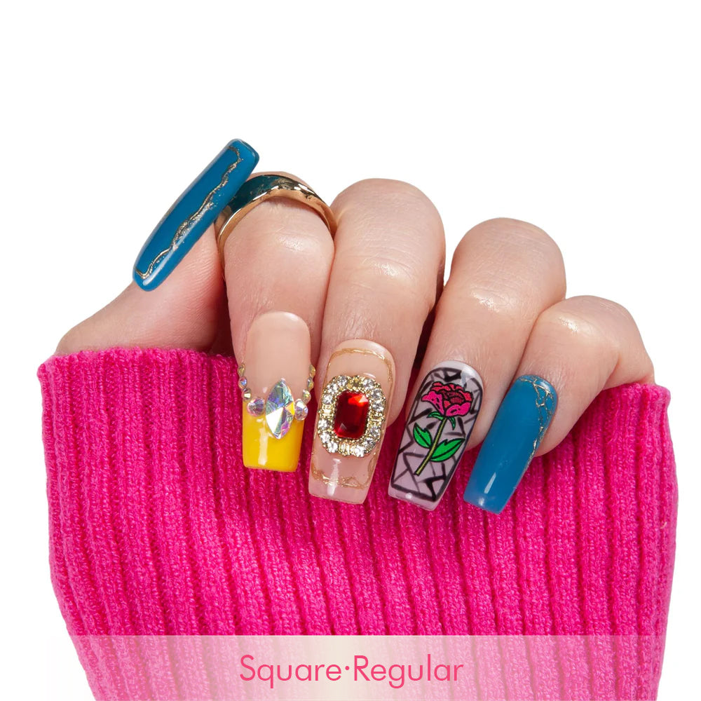 Once Upon a Rose Handmade Nails H453