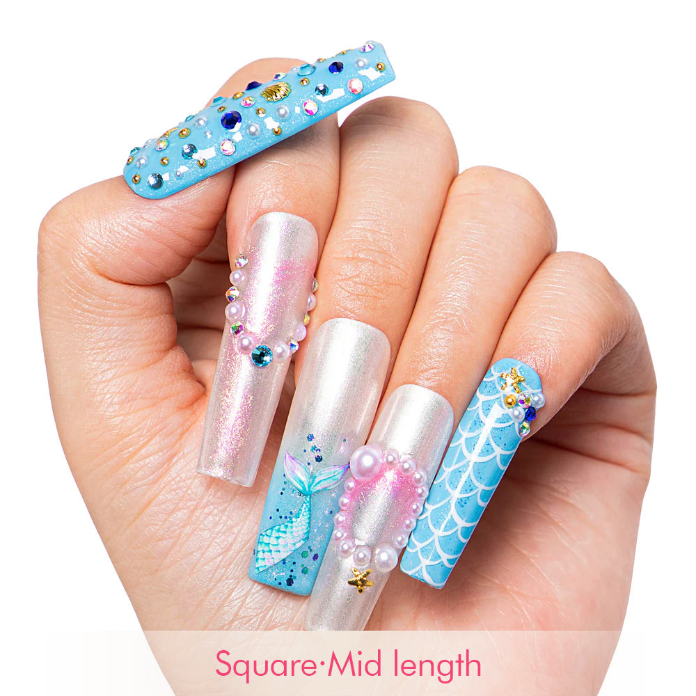 Kiss the Girl Handmade Nails H455