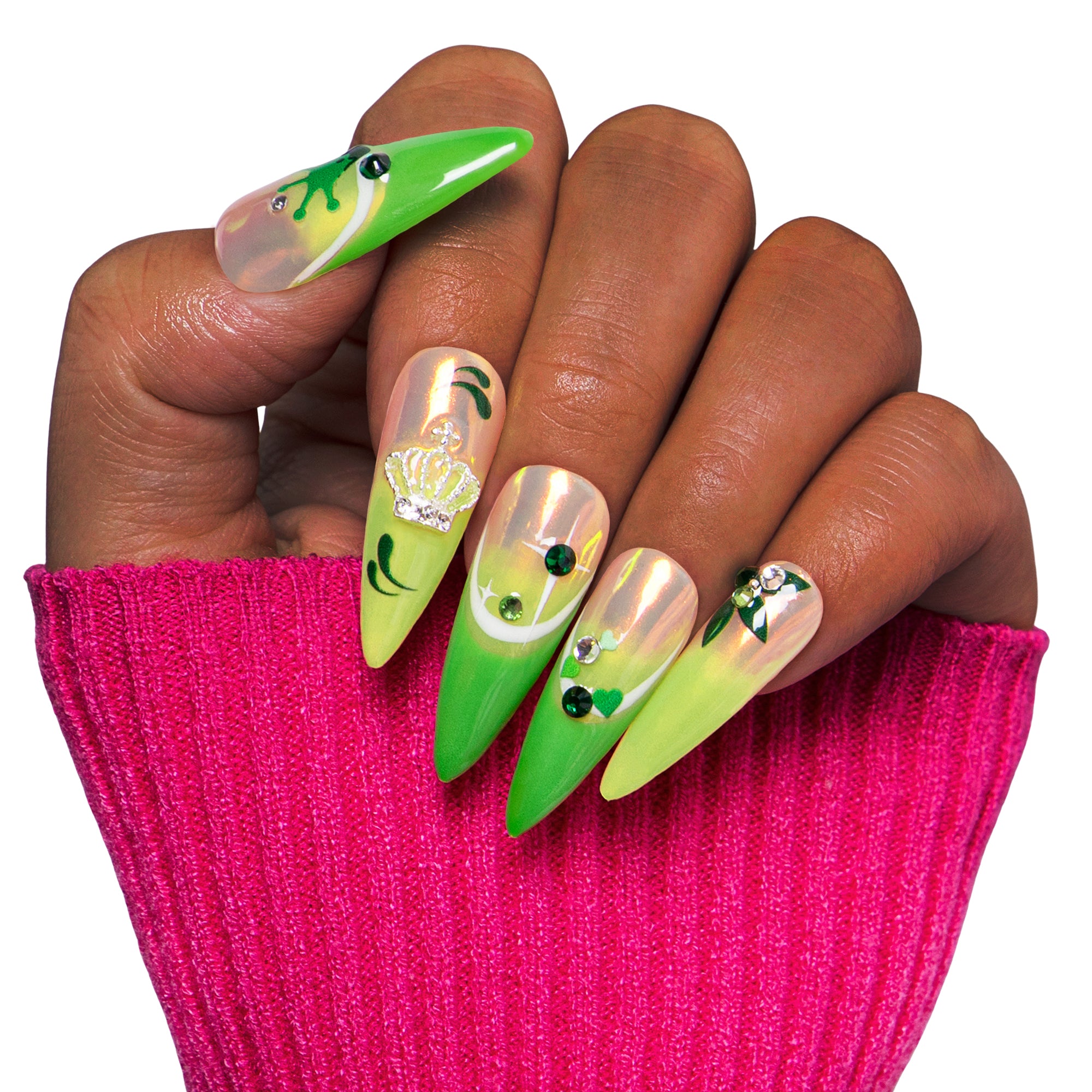 Evangeline’s glow Handmade Nails H456