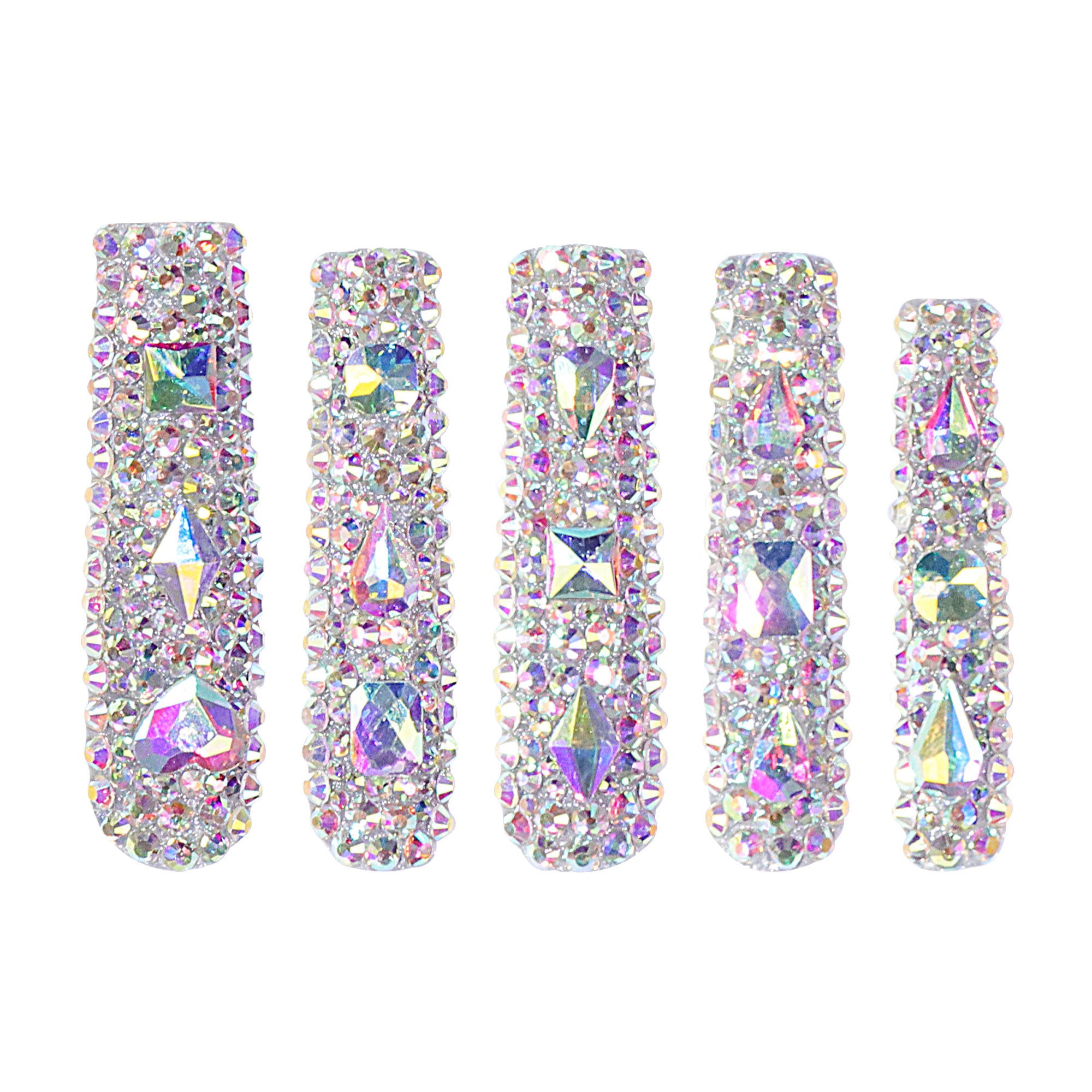 Eternal Stunning Rhinestone Handmade Nails H46